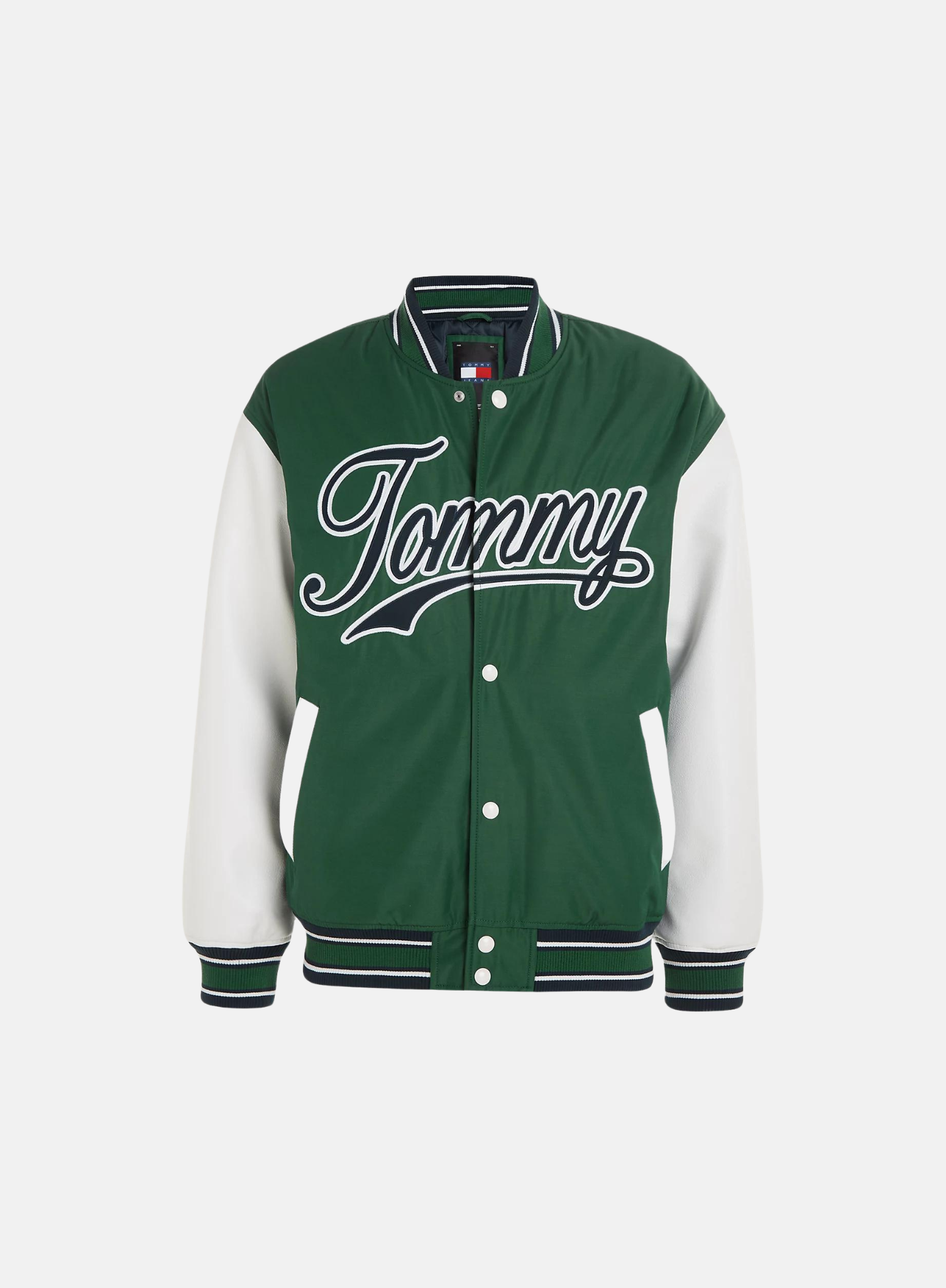 Tommy Jeans Letterman Varsity Jacket Green - Hympala Store