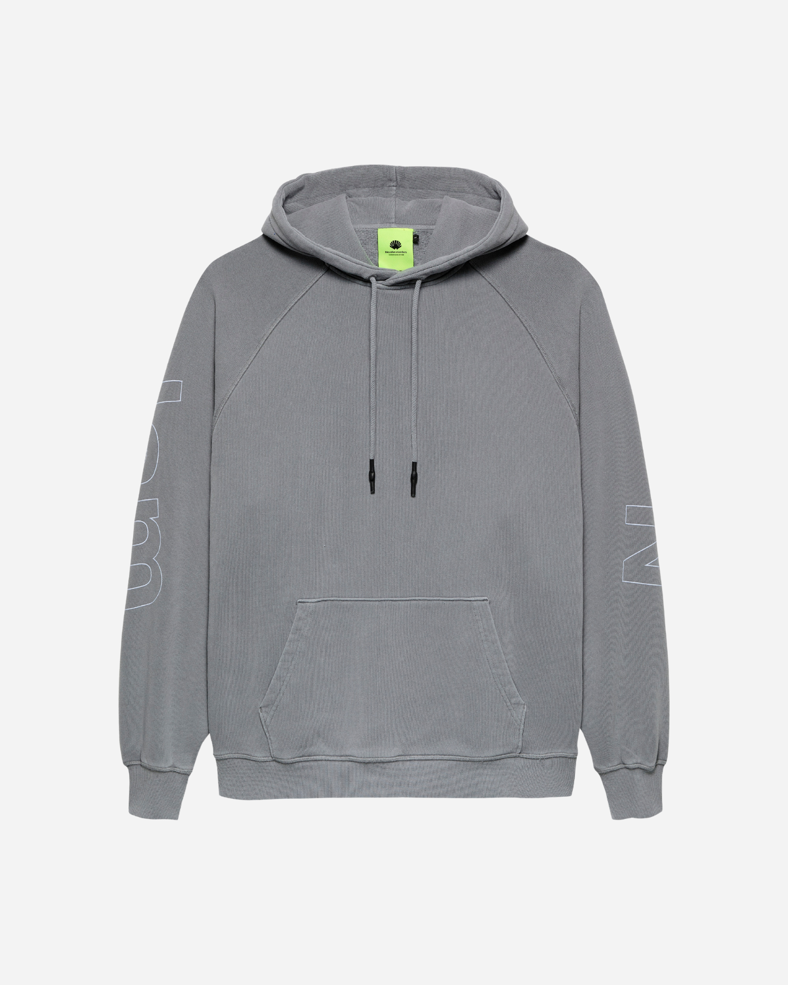 Logo Line Hoodie Snow Grey/White