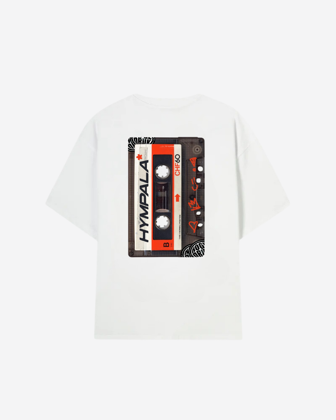 x Hoge Druk Casette Tee White
