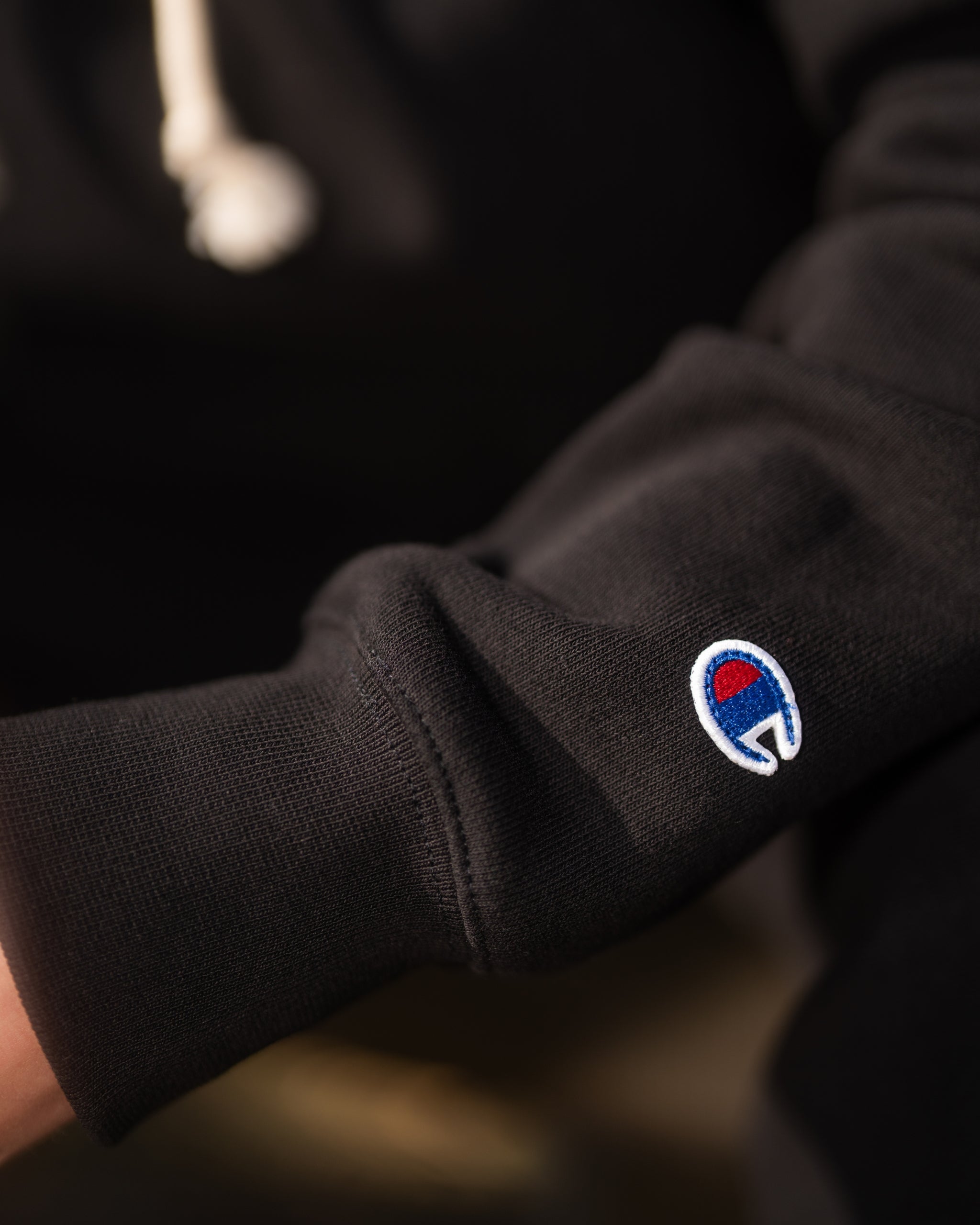 x Champion Reverse Weave Hoodie Black