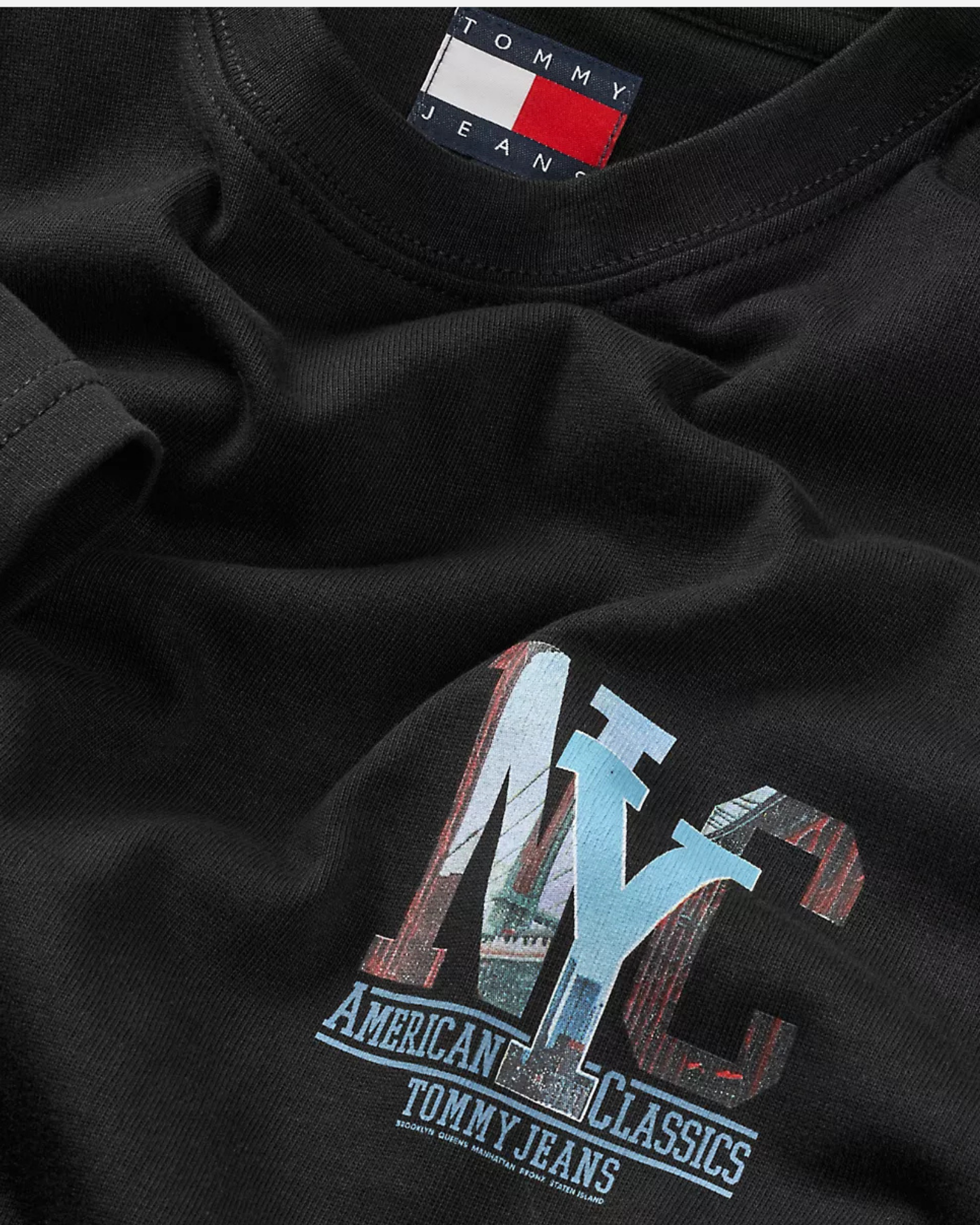 Relax Novelty Graphic Tee Black