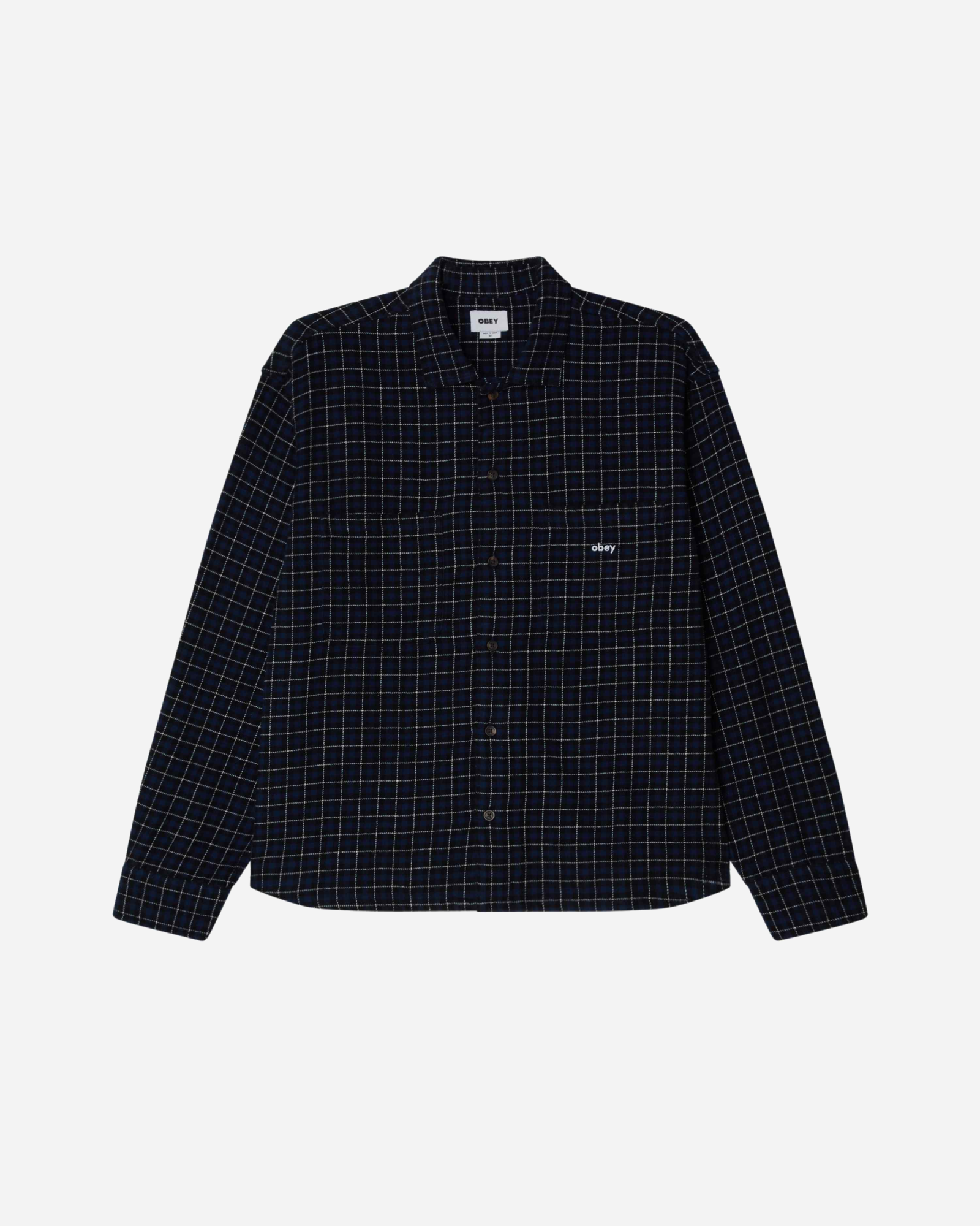 Adams Woven Academy Shirt Navy