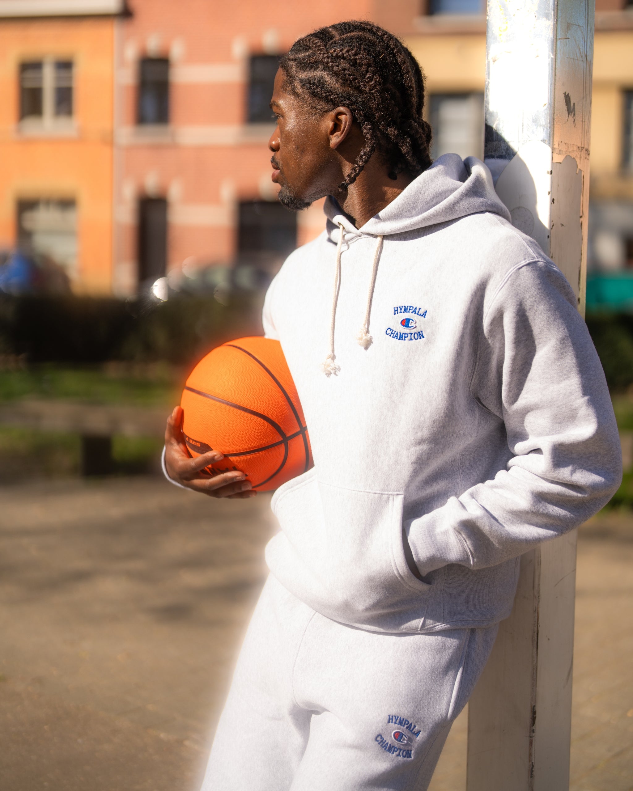 x Champion Reverse Weave Hoodie Grey