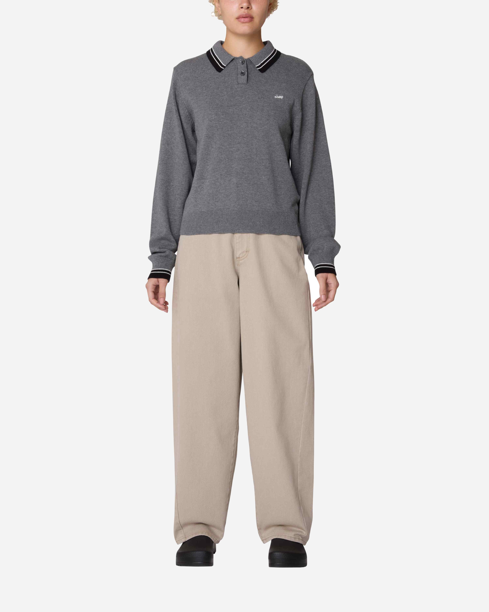Polo Sweater Grey