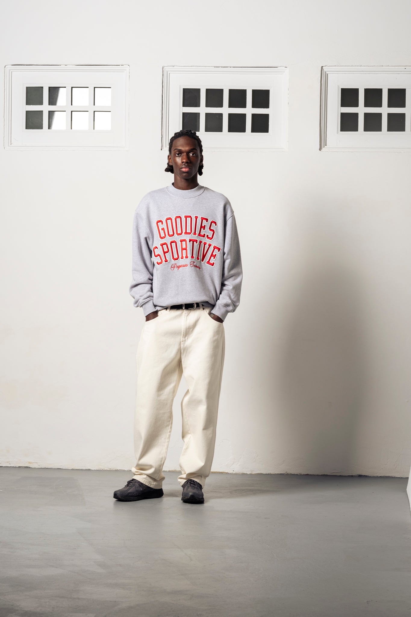 Baseball Crewneck Grey