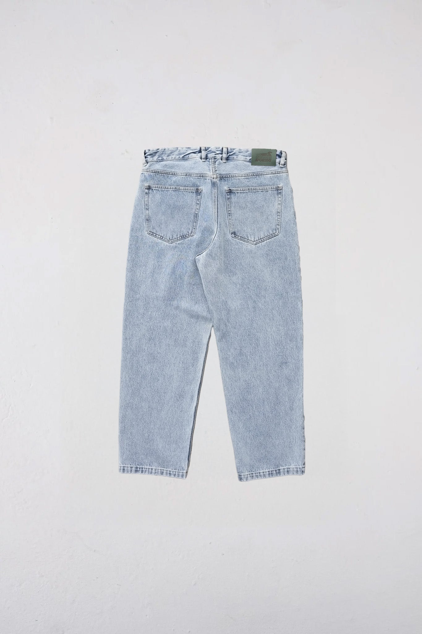 Wide Leg Stone Washed Jeans