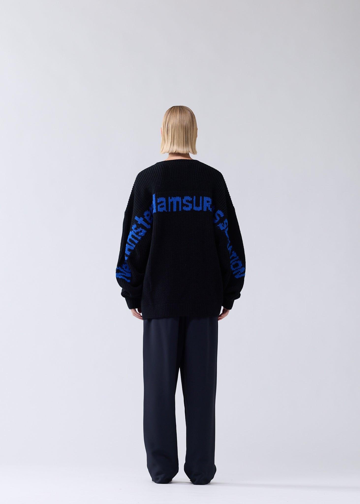 Line Name Knit Black/Cobalt