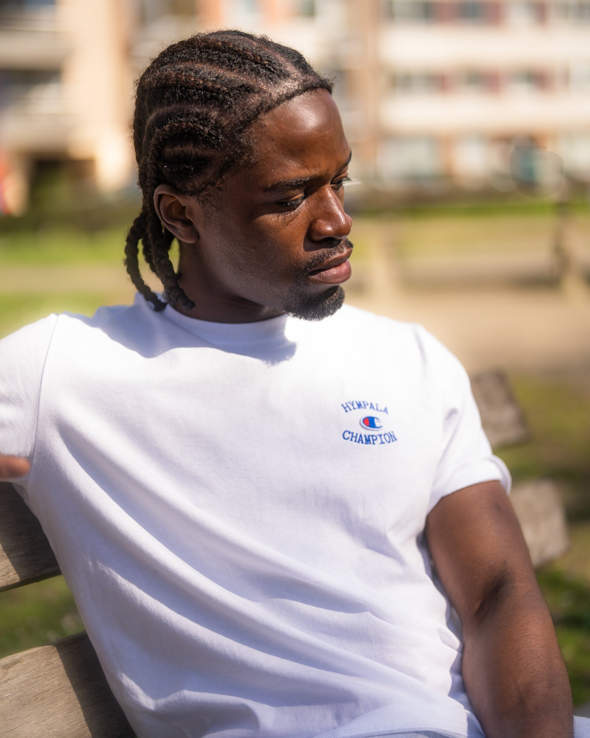 x Champion Reverse Weave Tee White