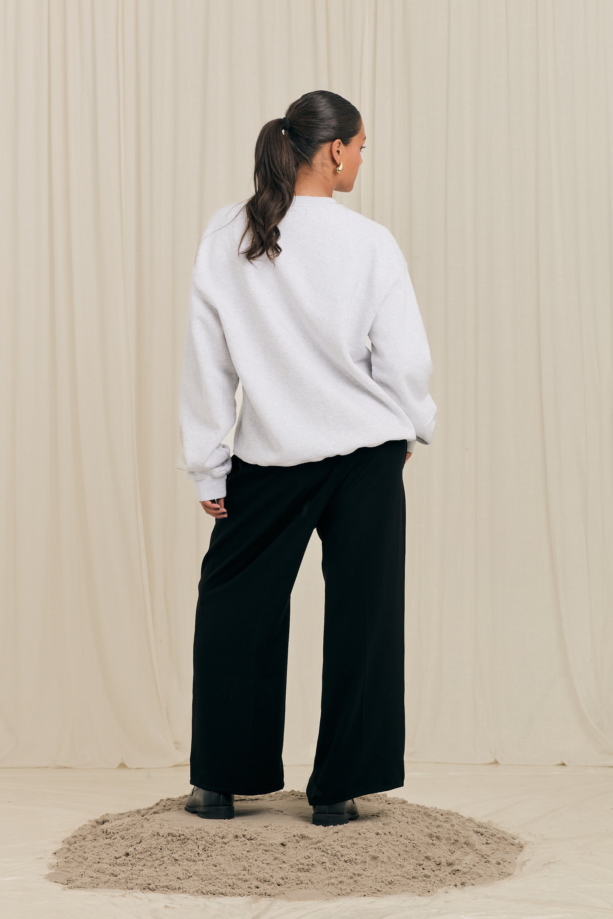 Mini Flower Crewneck Grey