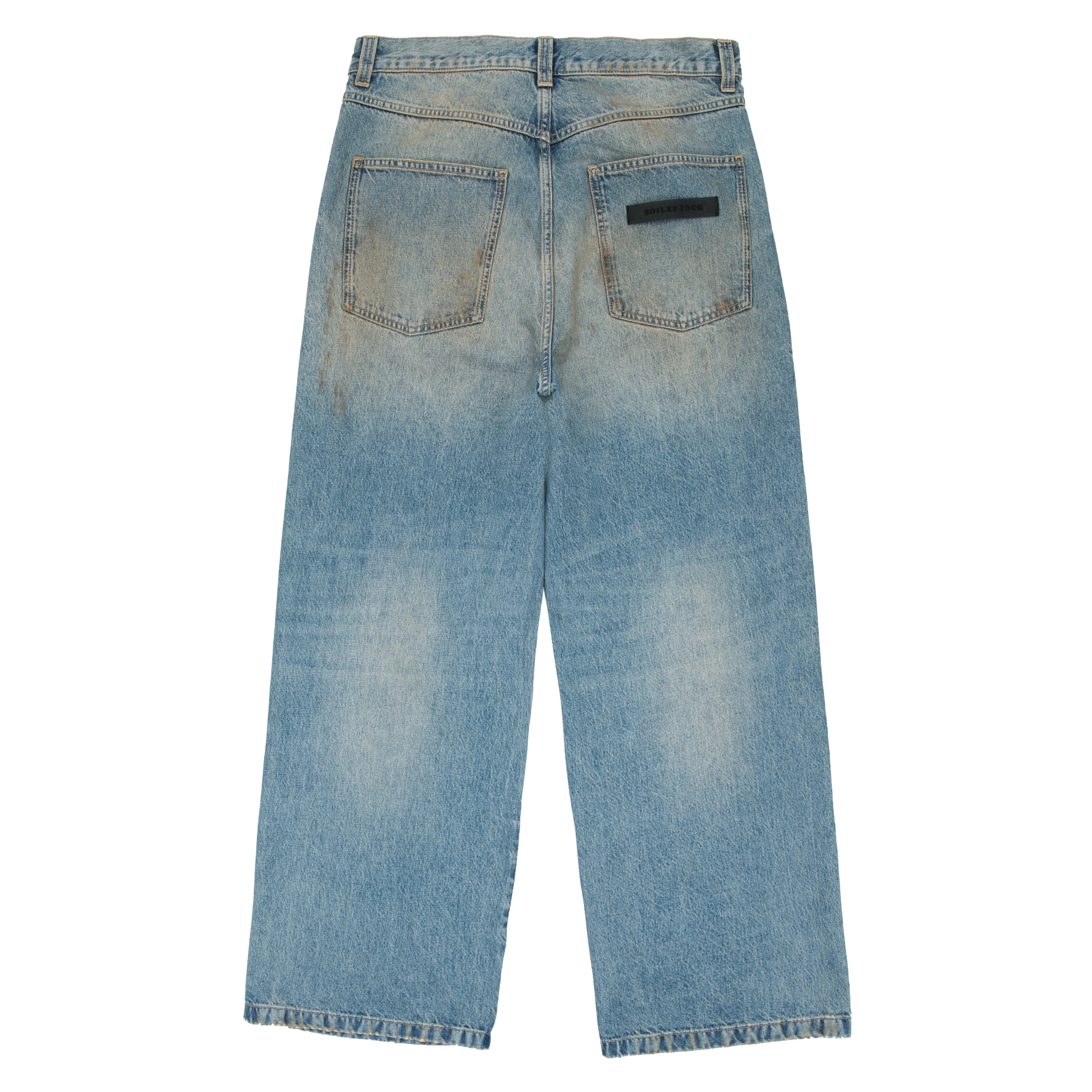 Printed 5-Pocket Jeans Blue