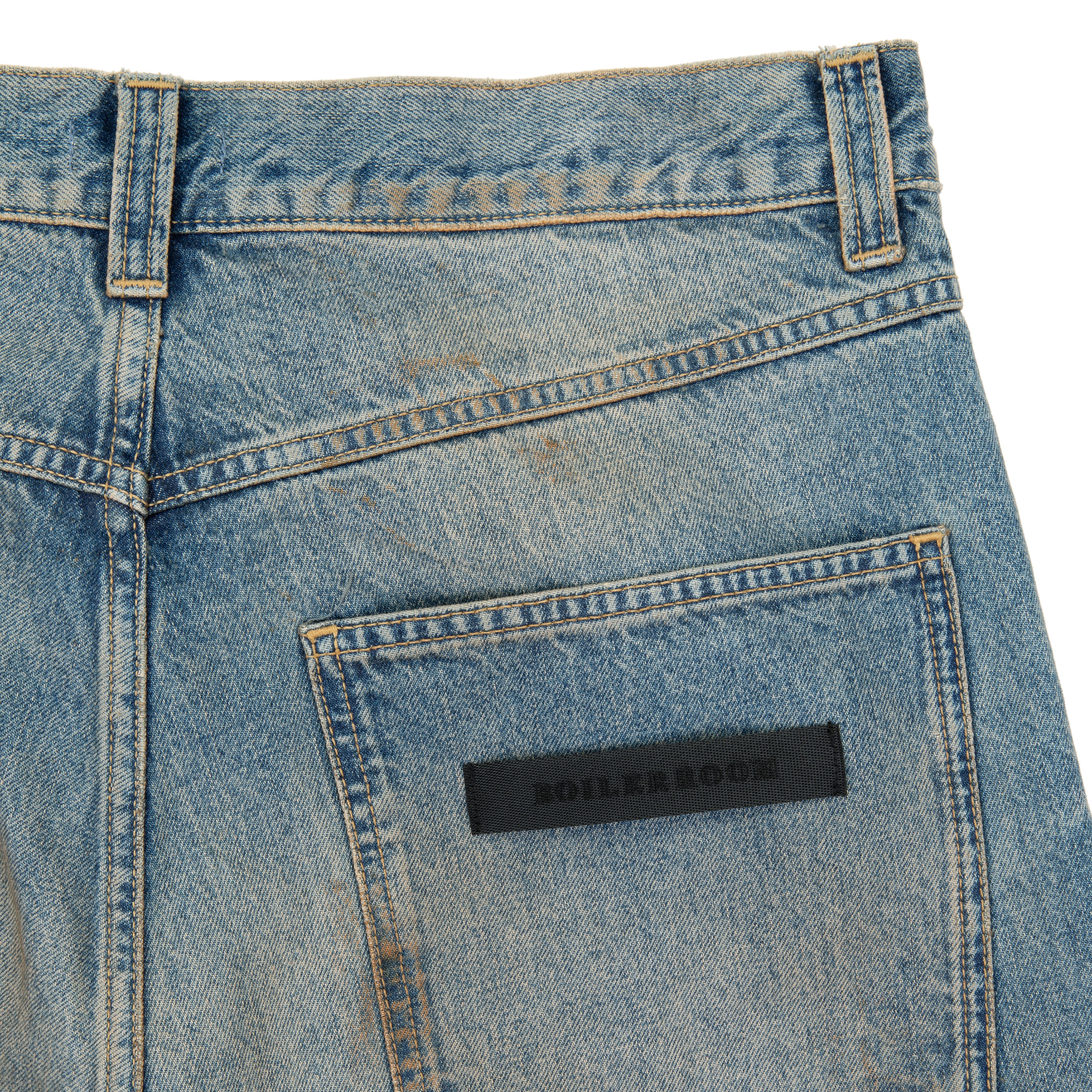Printed 5-Pocket Jeans Blue