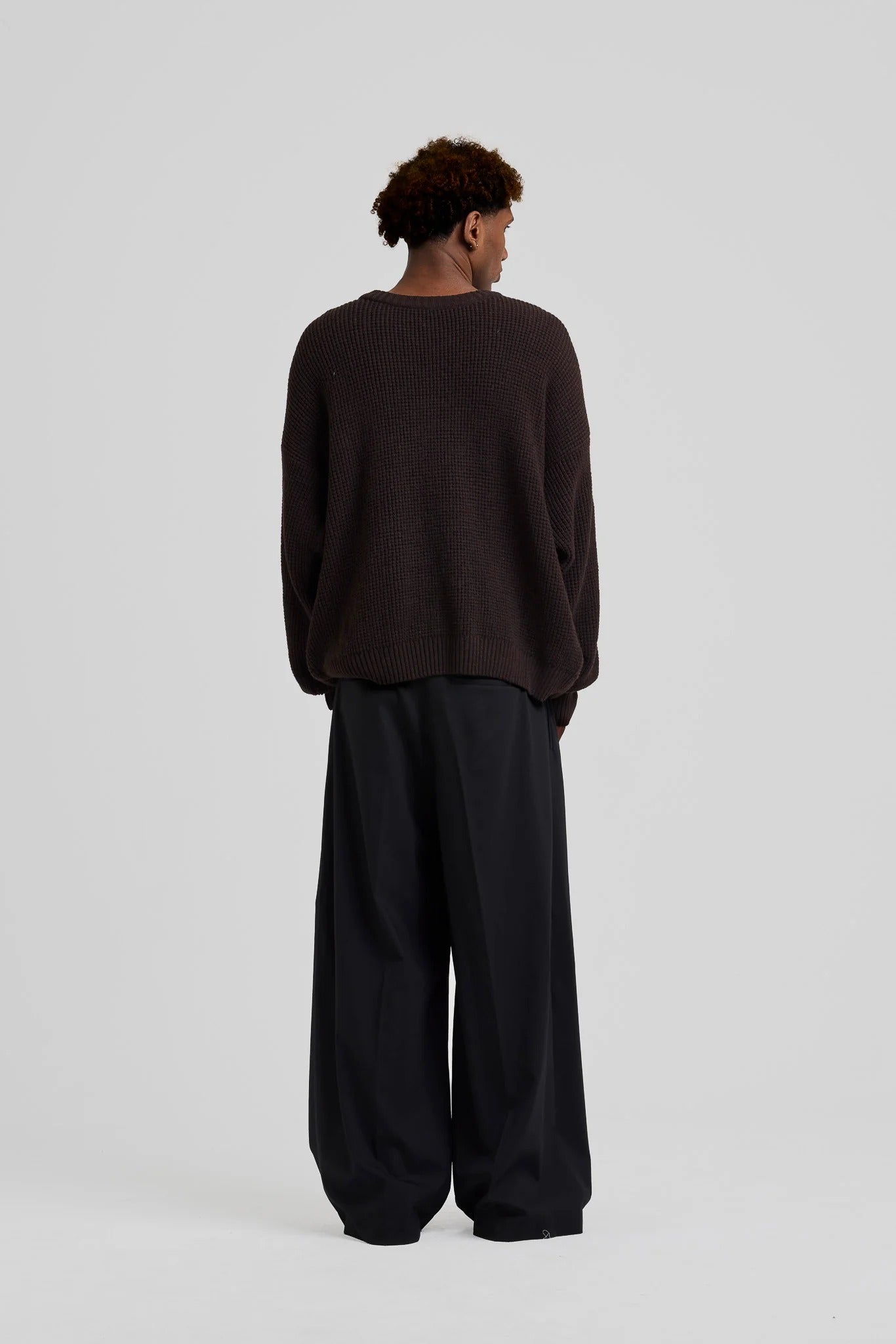 Textured Knit Brown