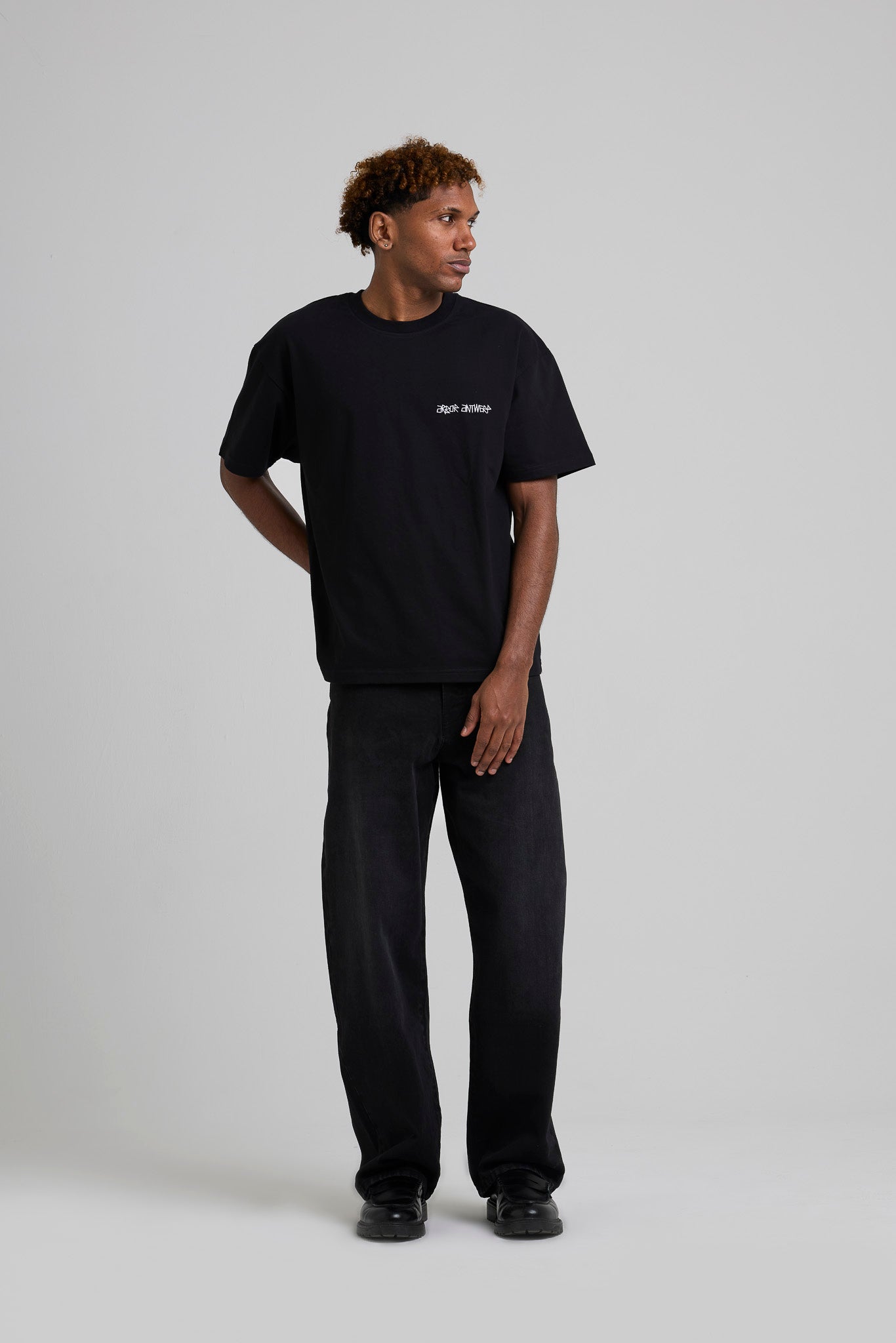 Pixel Flower Tee Black