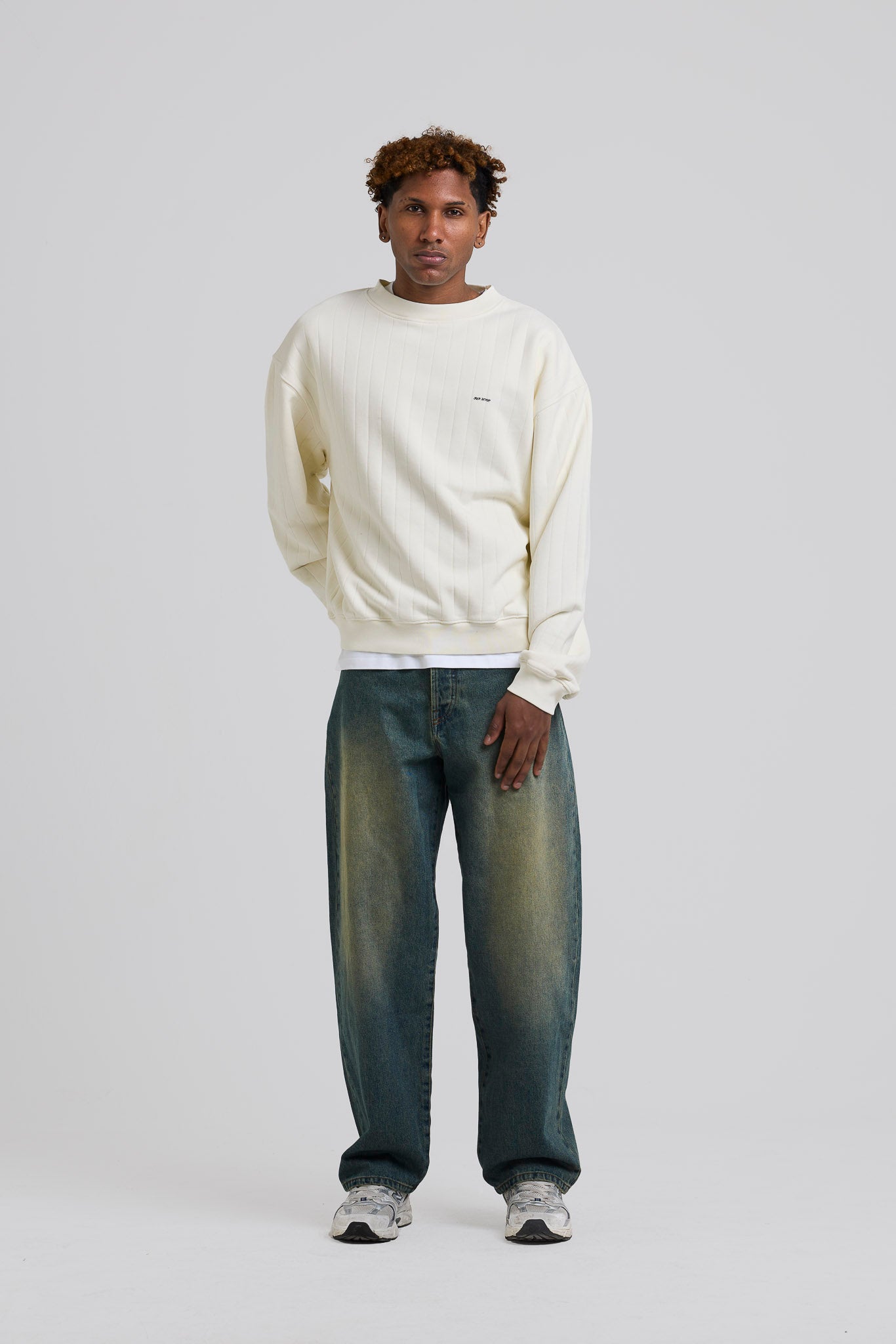 Needle Drop Crewneck Crème