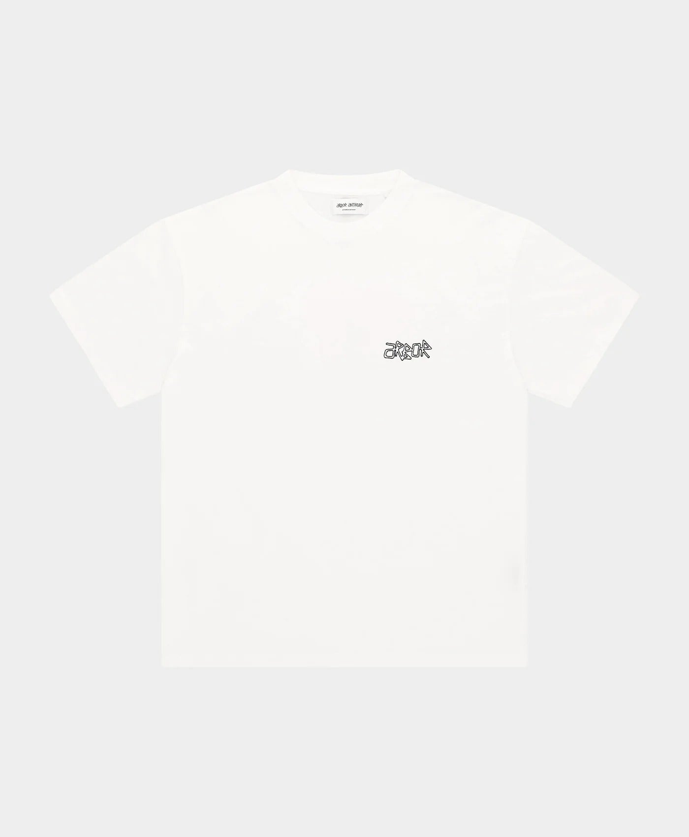 Orange Poppy Tee White