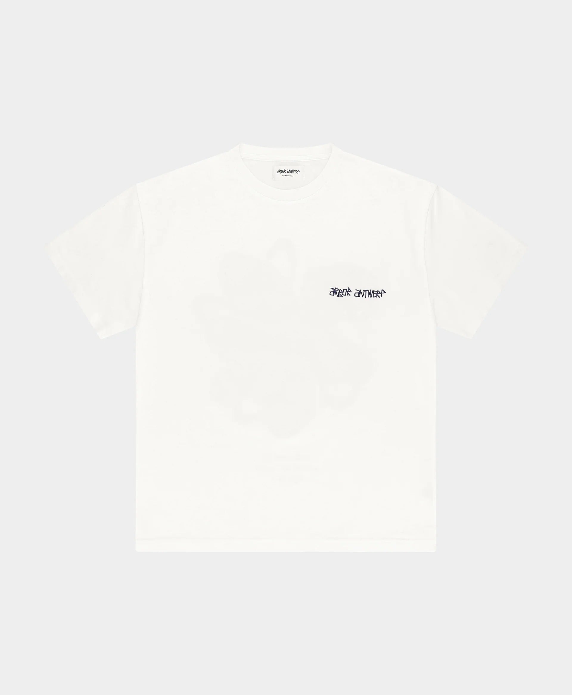 Blue Floral Tee White