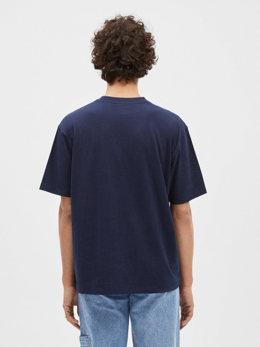 Boxy Tee Navy/White