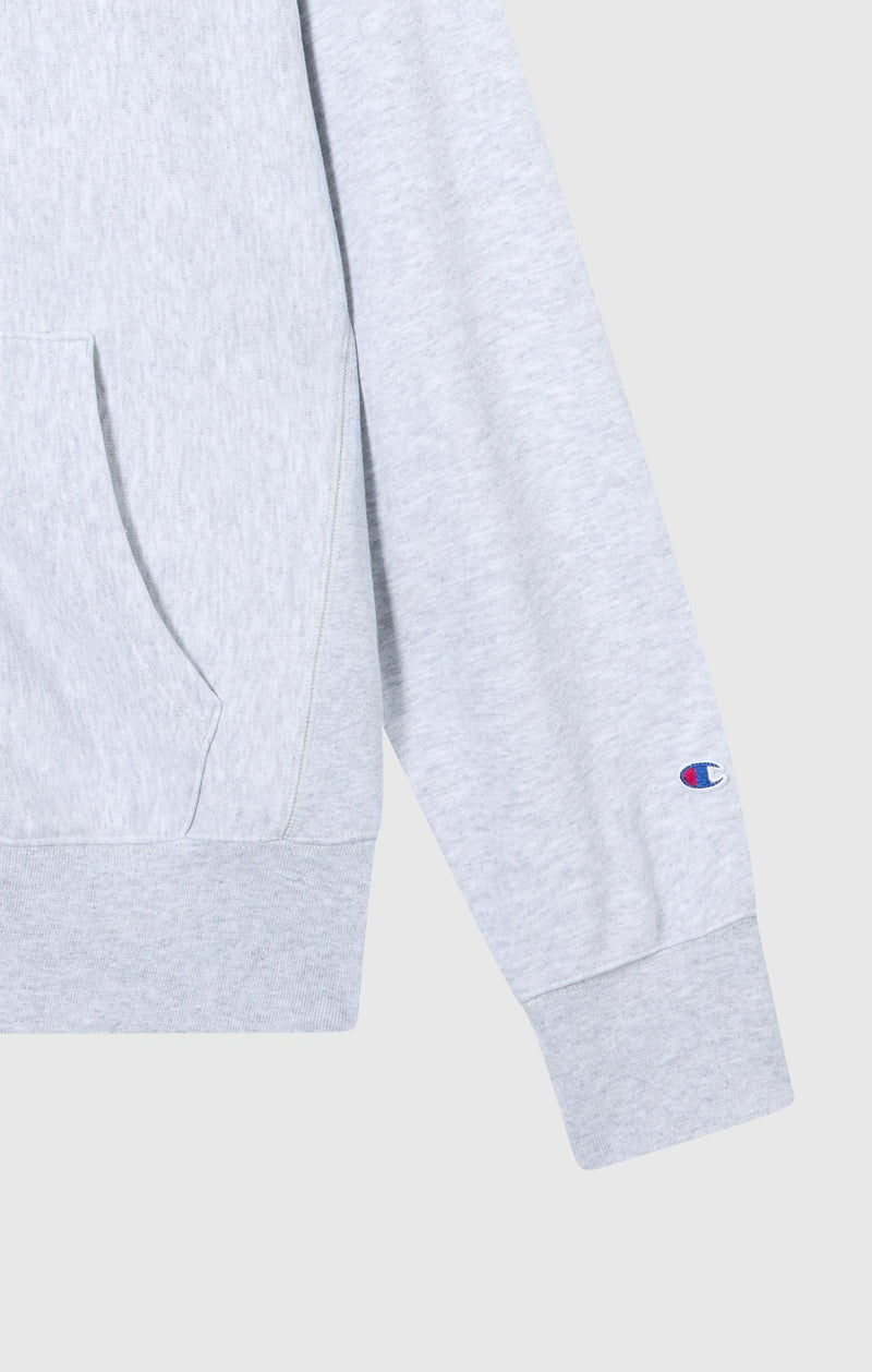 Reverse Weave Soft Fleece Zip-Up Grey