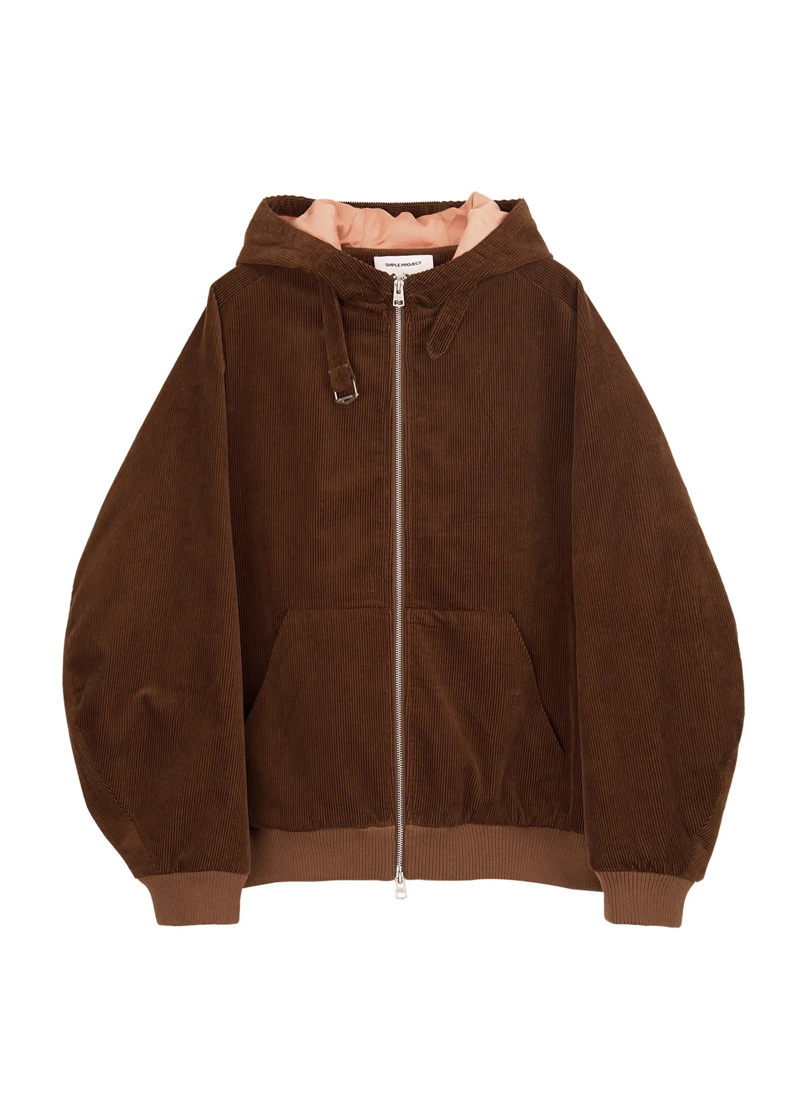 Corduroy Padded Jacket Wine