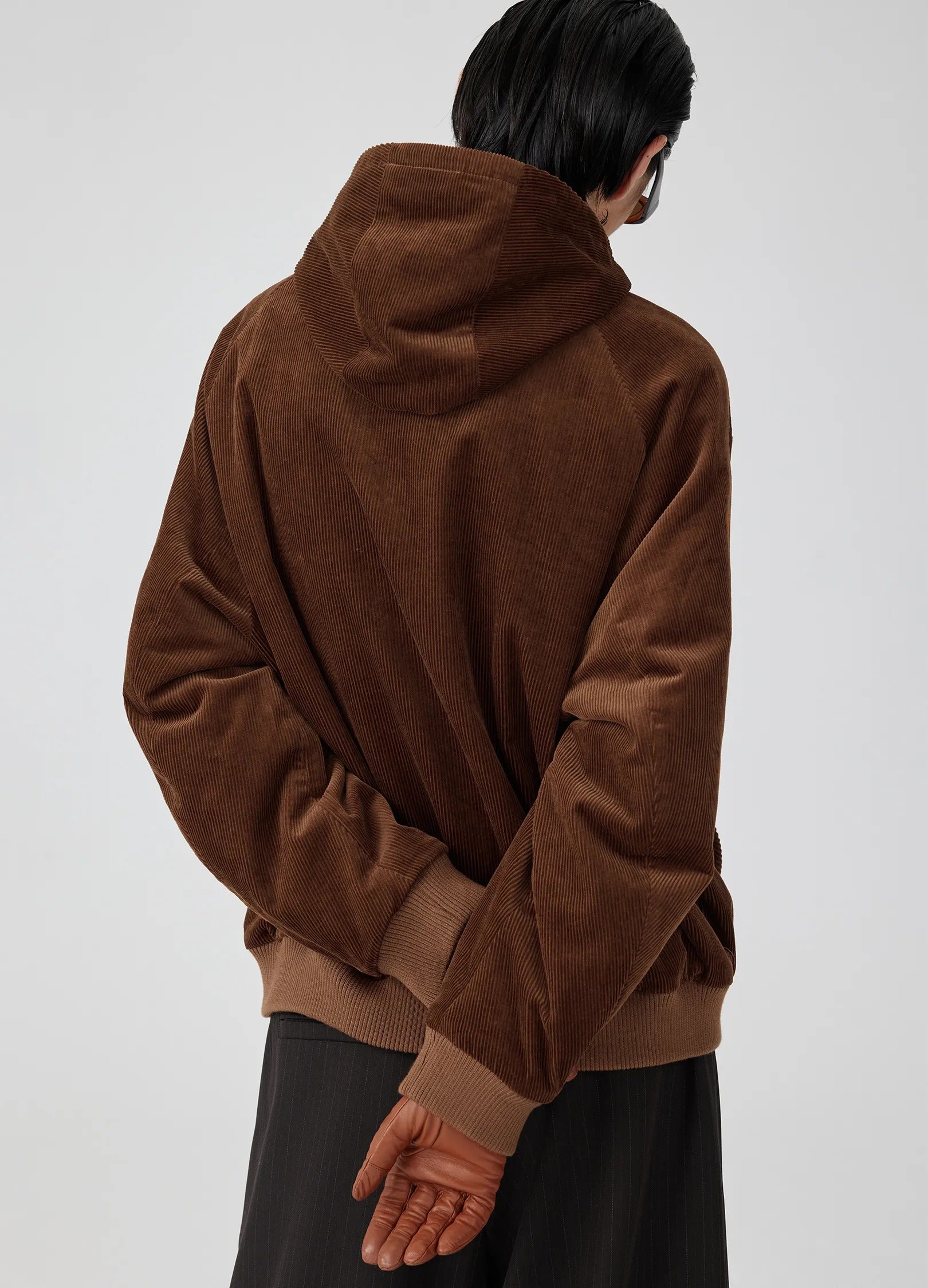 Corduroy Padded Jacket Wine