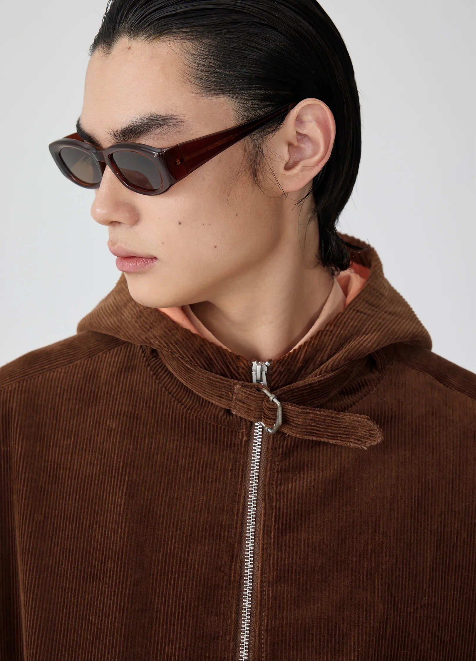 Corduroy Padded Jacket Wine