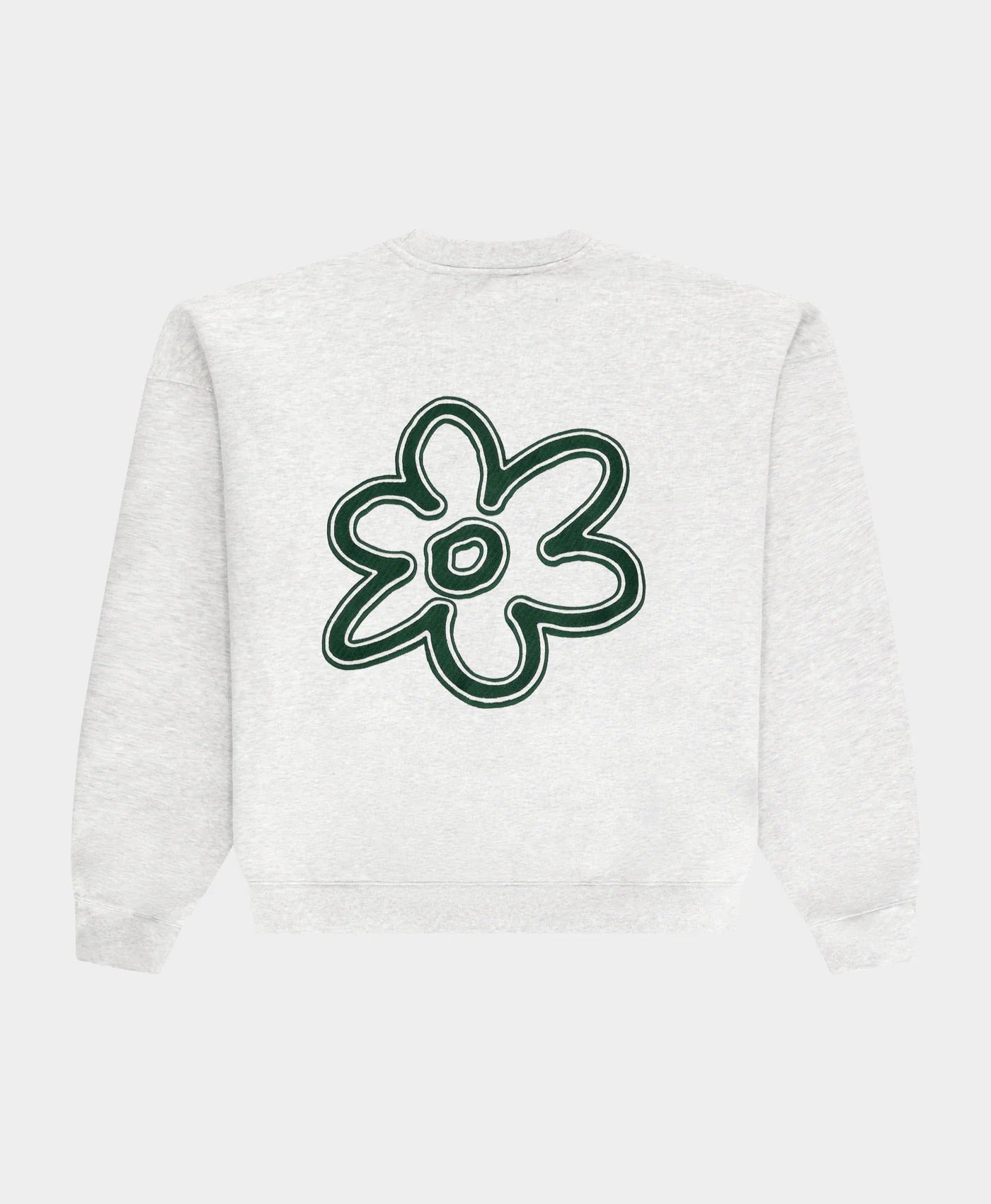 Line Flower Crewneck Melange