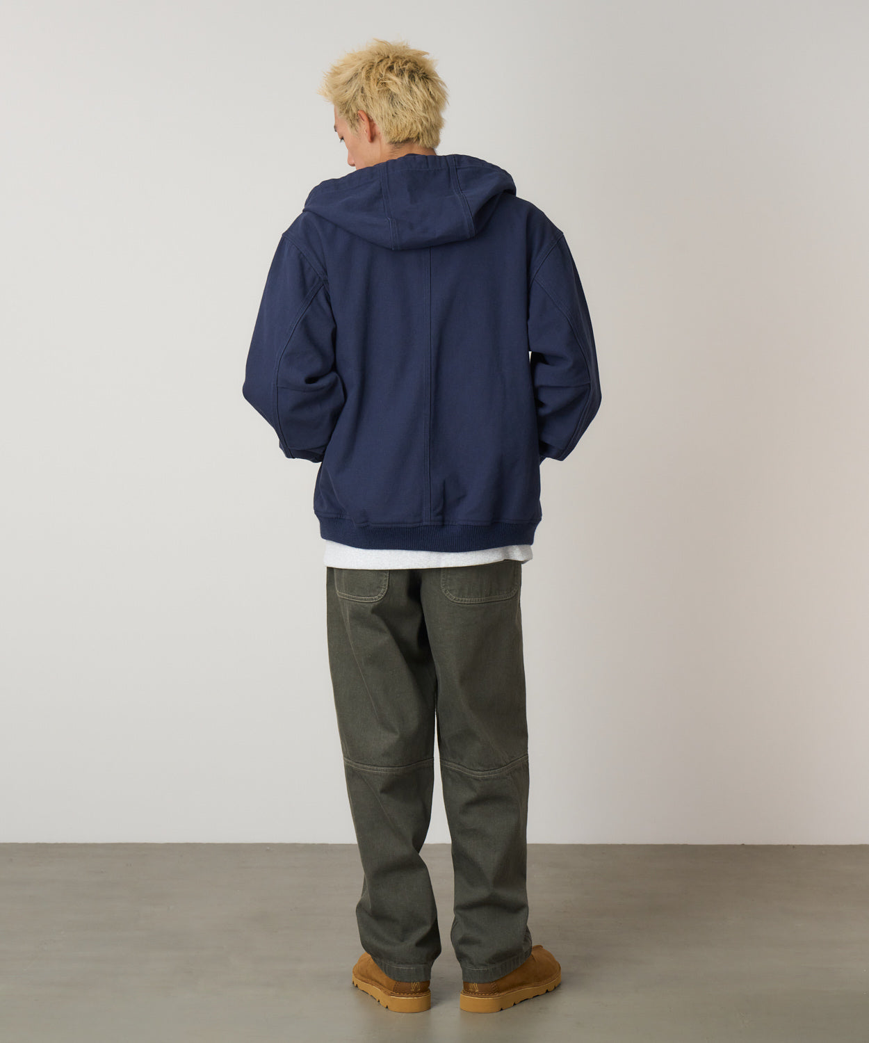 El Cap Canvas Hooded Jacket Navy