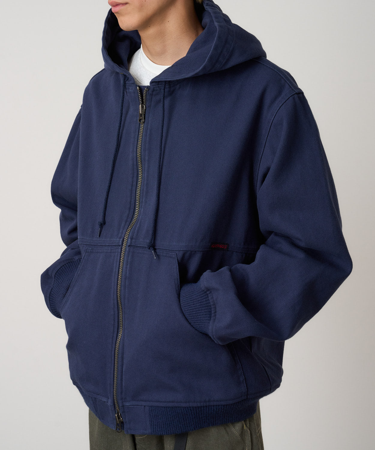 El Cap Canvas Hooded Jacket Navy