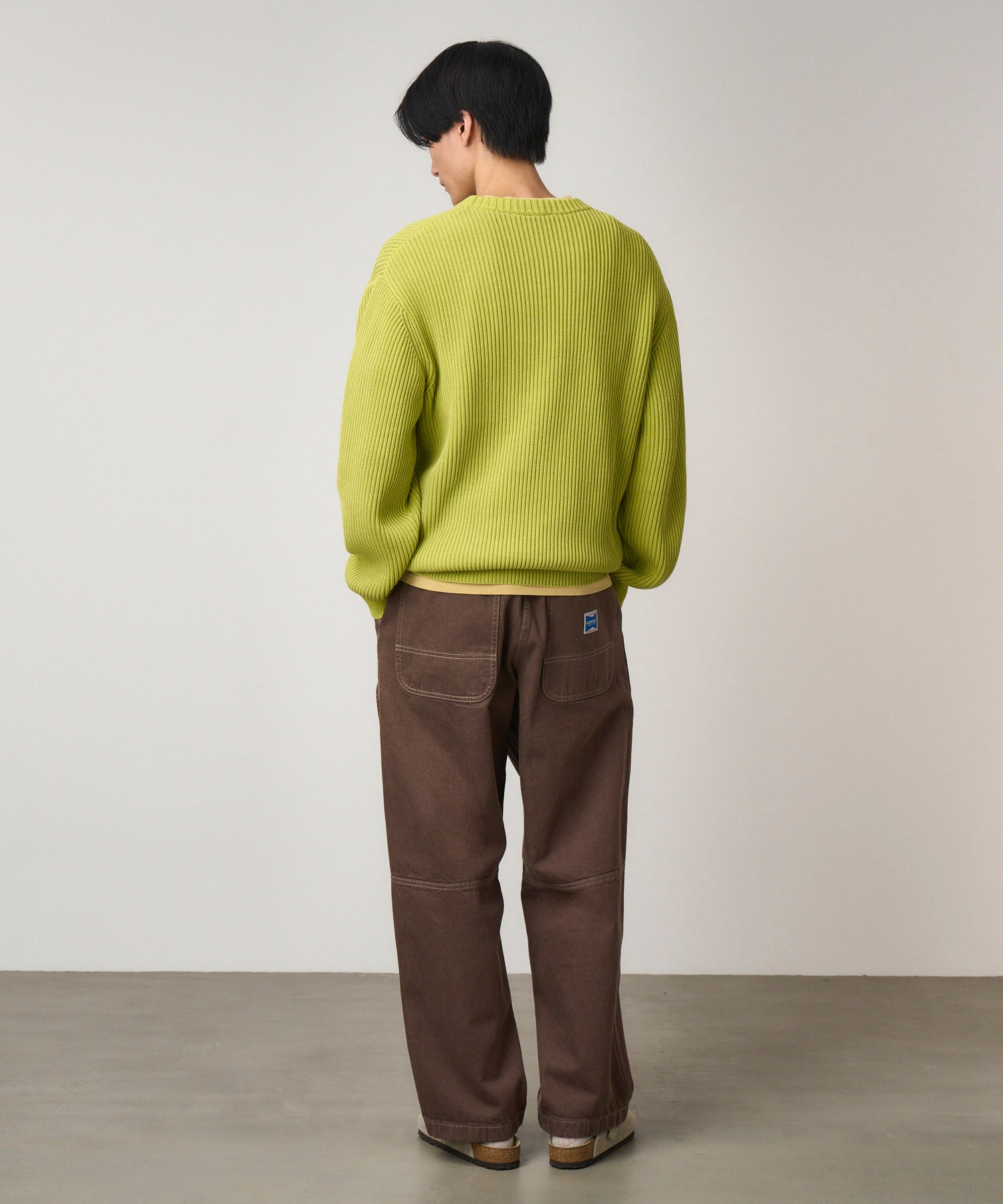 Cotton Knit Sweater Mist Green