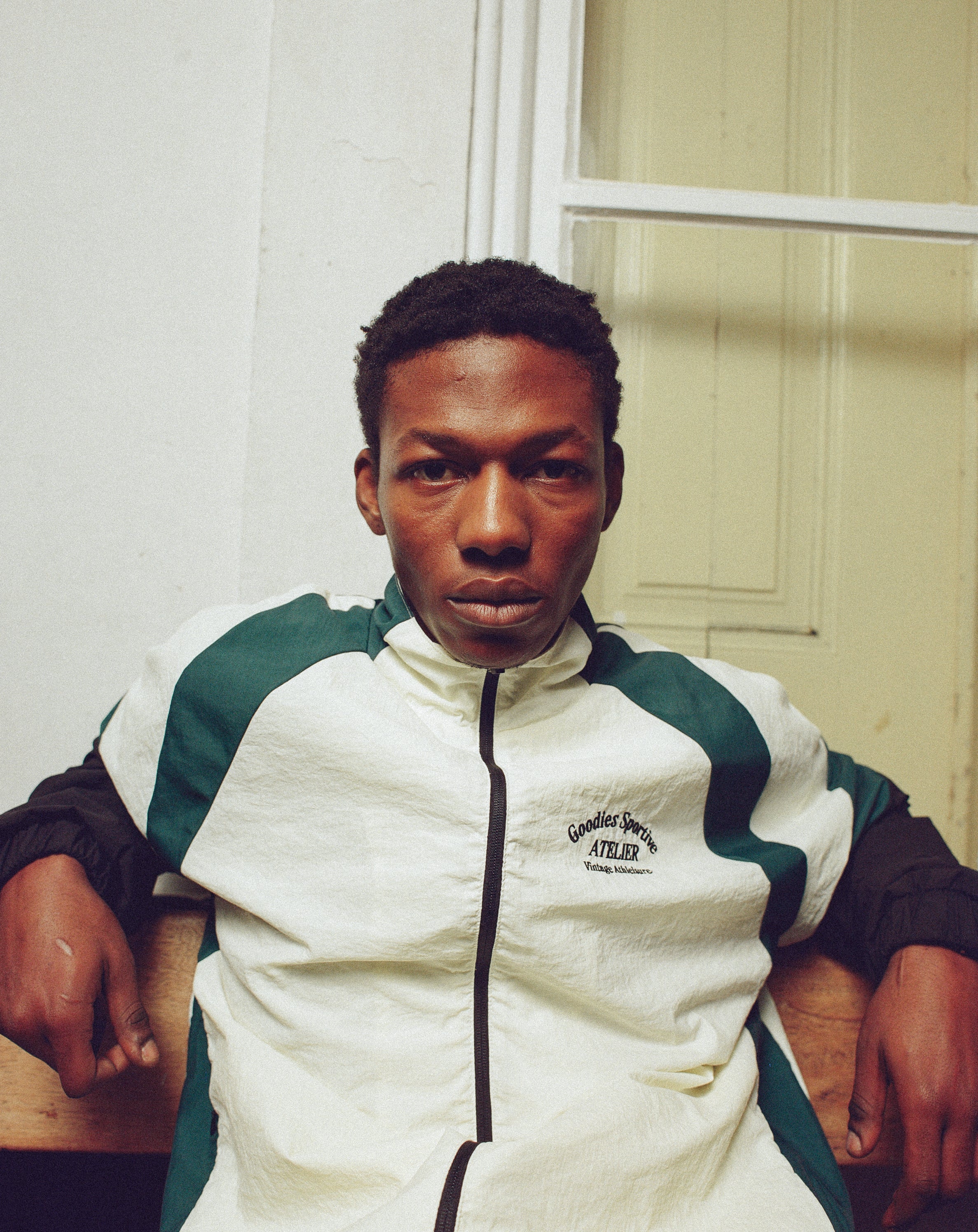 Pre-Internet Tracksuit Jacket White/Green