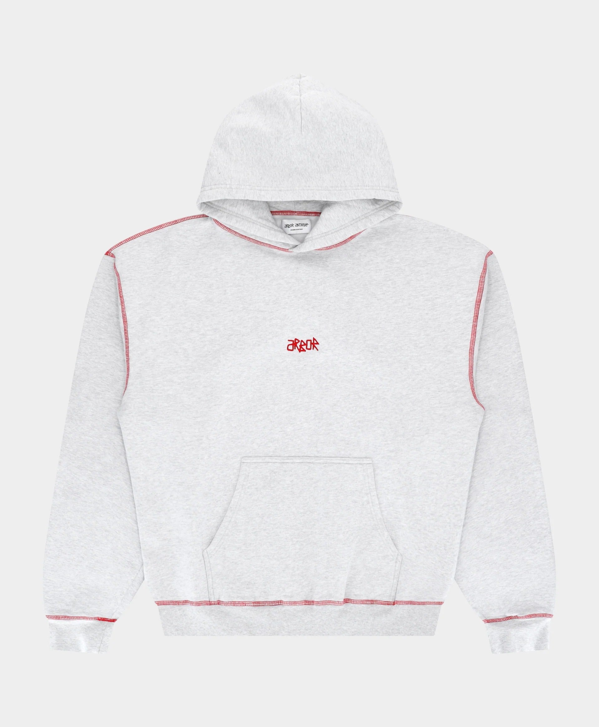 Outside Stitch Hoodie Grey