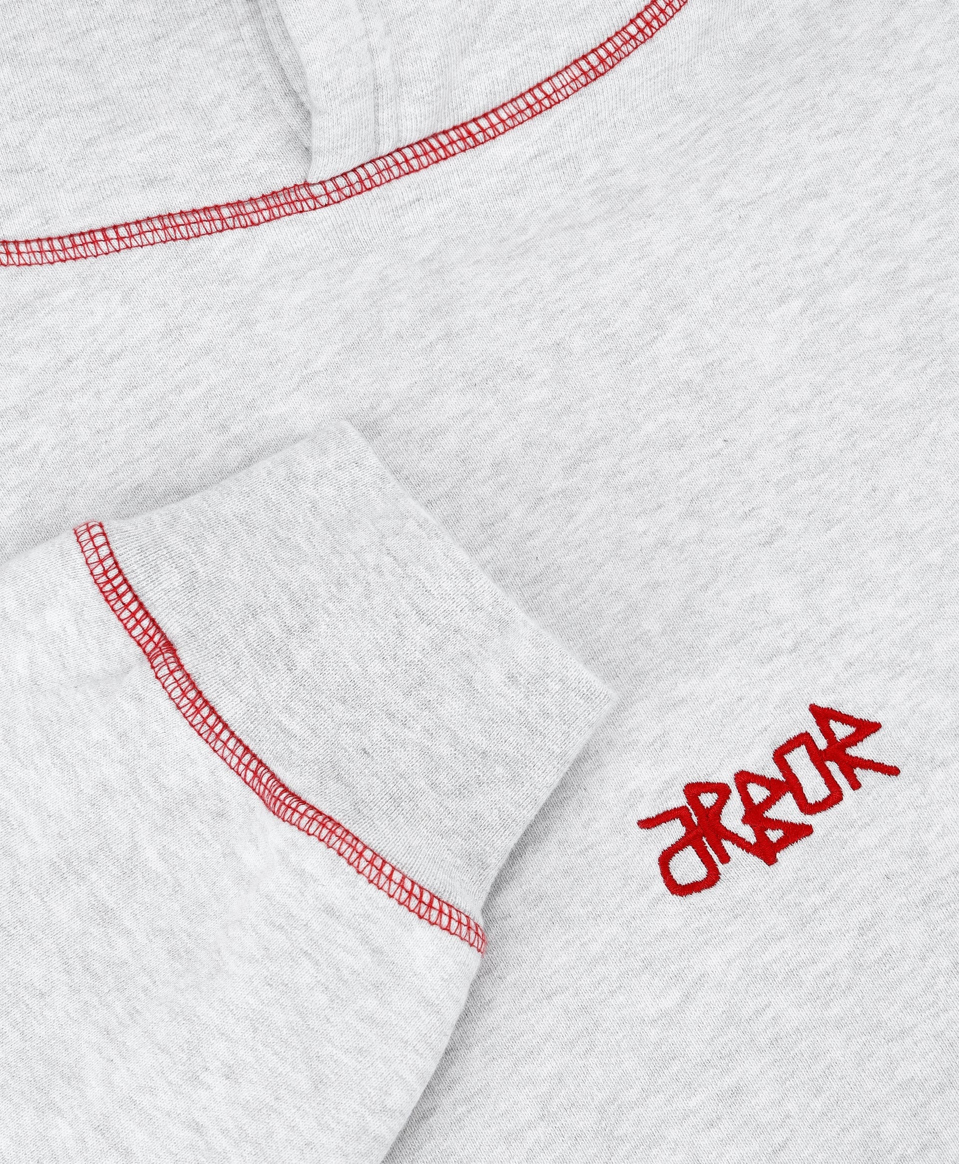 Outside Stitch Hoodie Grey