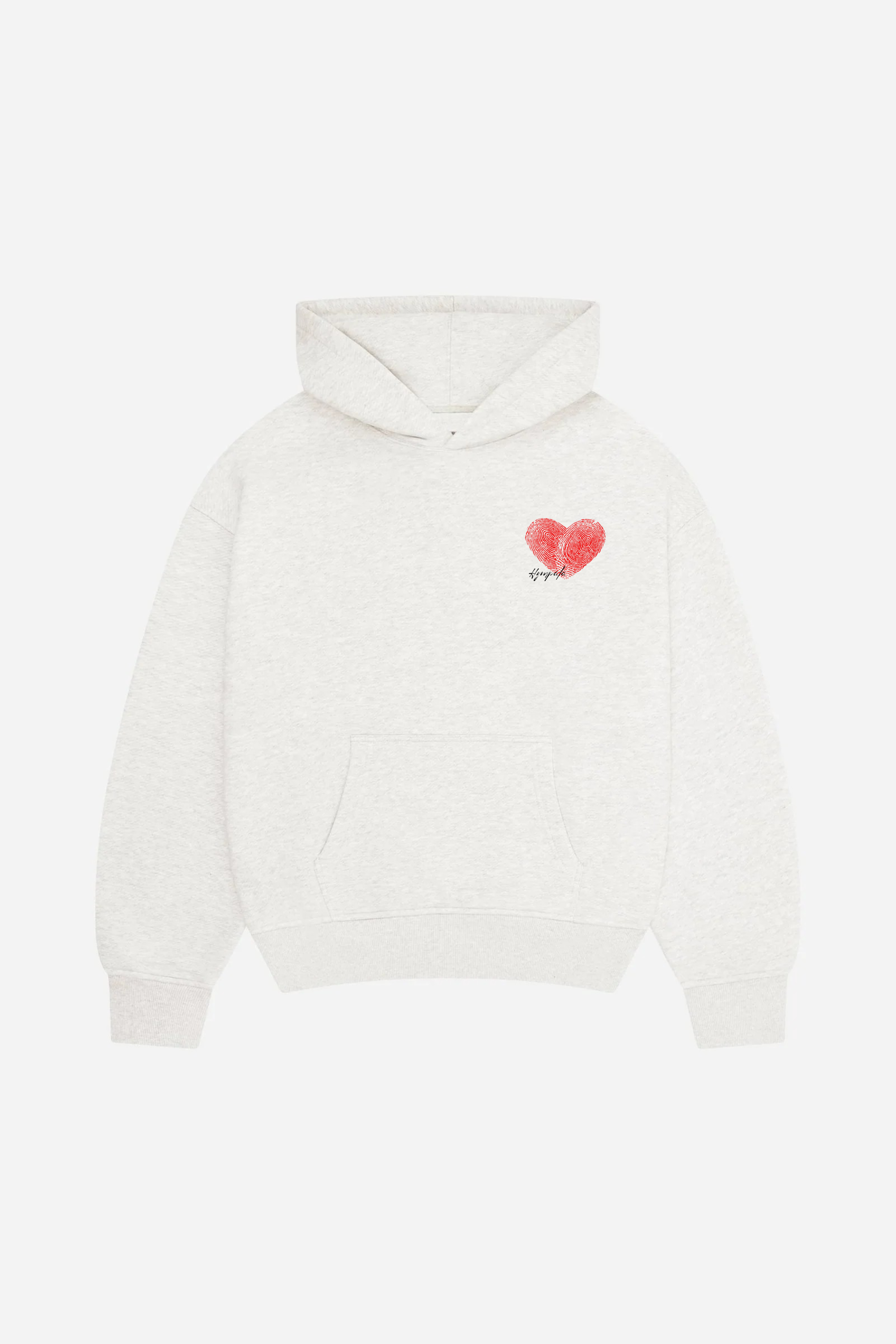 Heartprint Hoodie Grey
