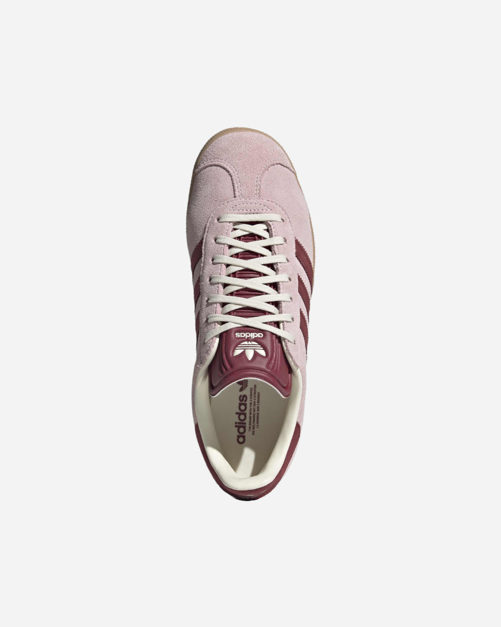 Womens Gazelle Indoor Clear Pink/Noble Maroon/Cream White