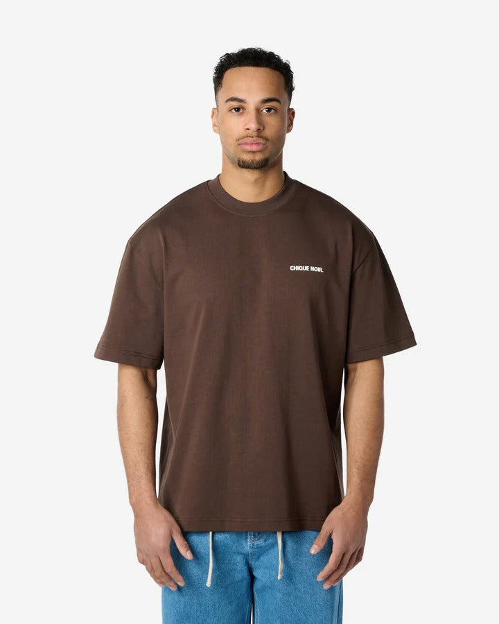 Blurry Logo Tee Chocolate