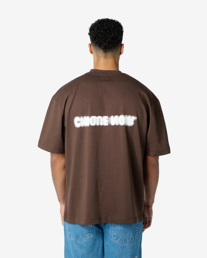 Blurry Logo Tee Chocolate