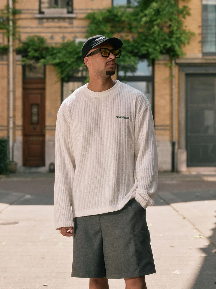 Knitted Longsleeve Ecru/Green