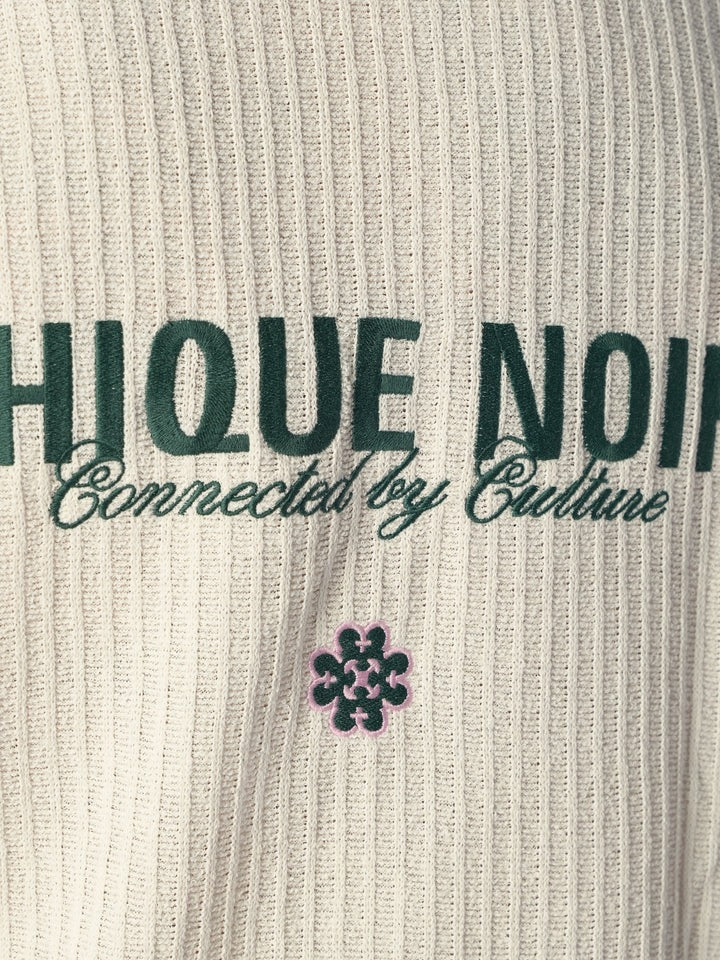 Knitted Longsleeve Ecru/Green