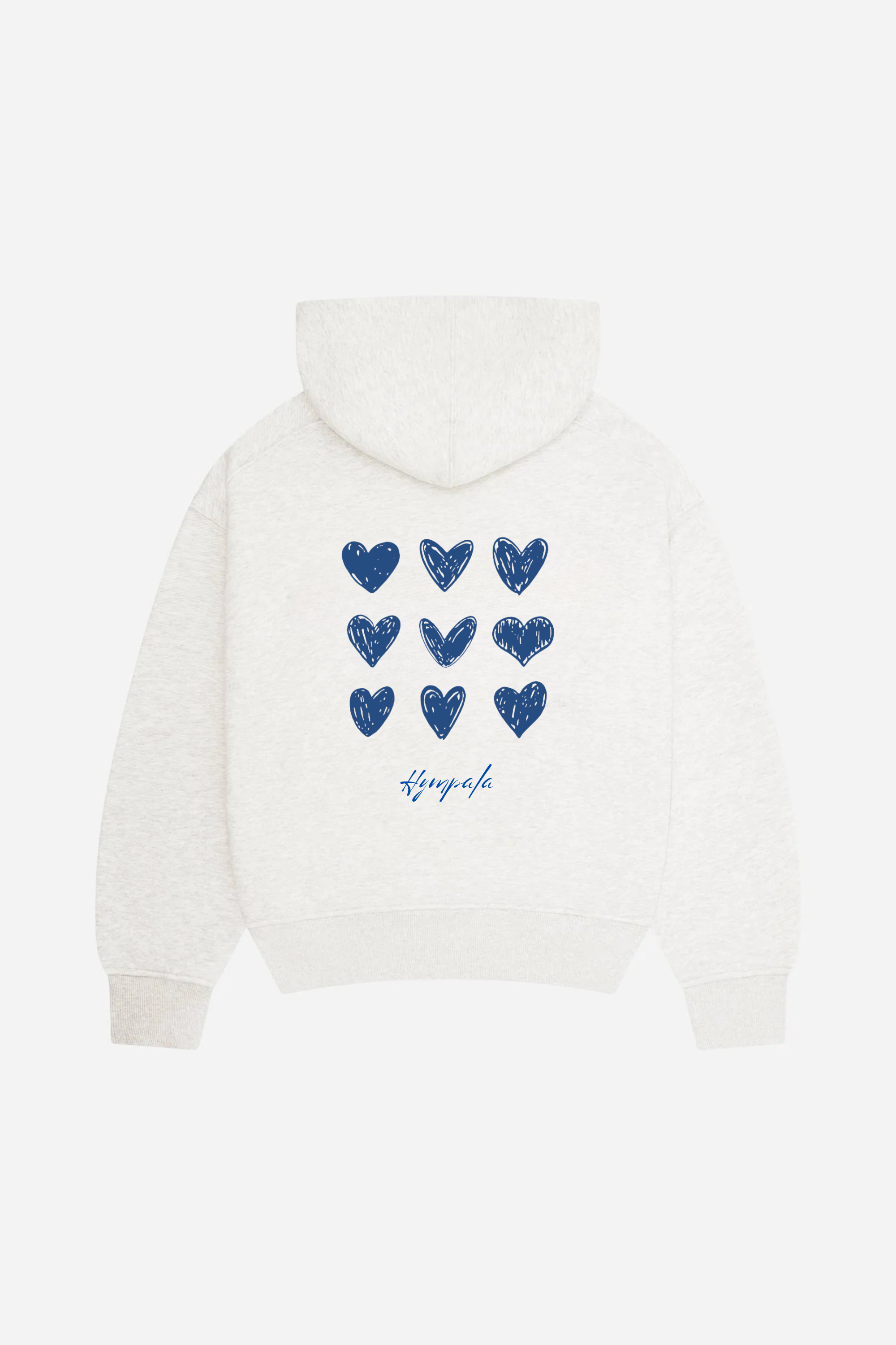 Love Grid Hoodie Grey