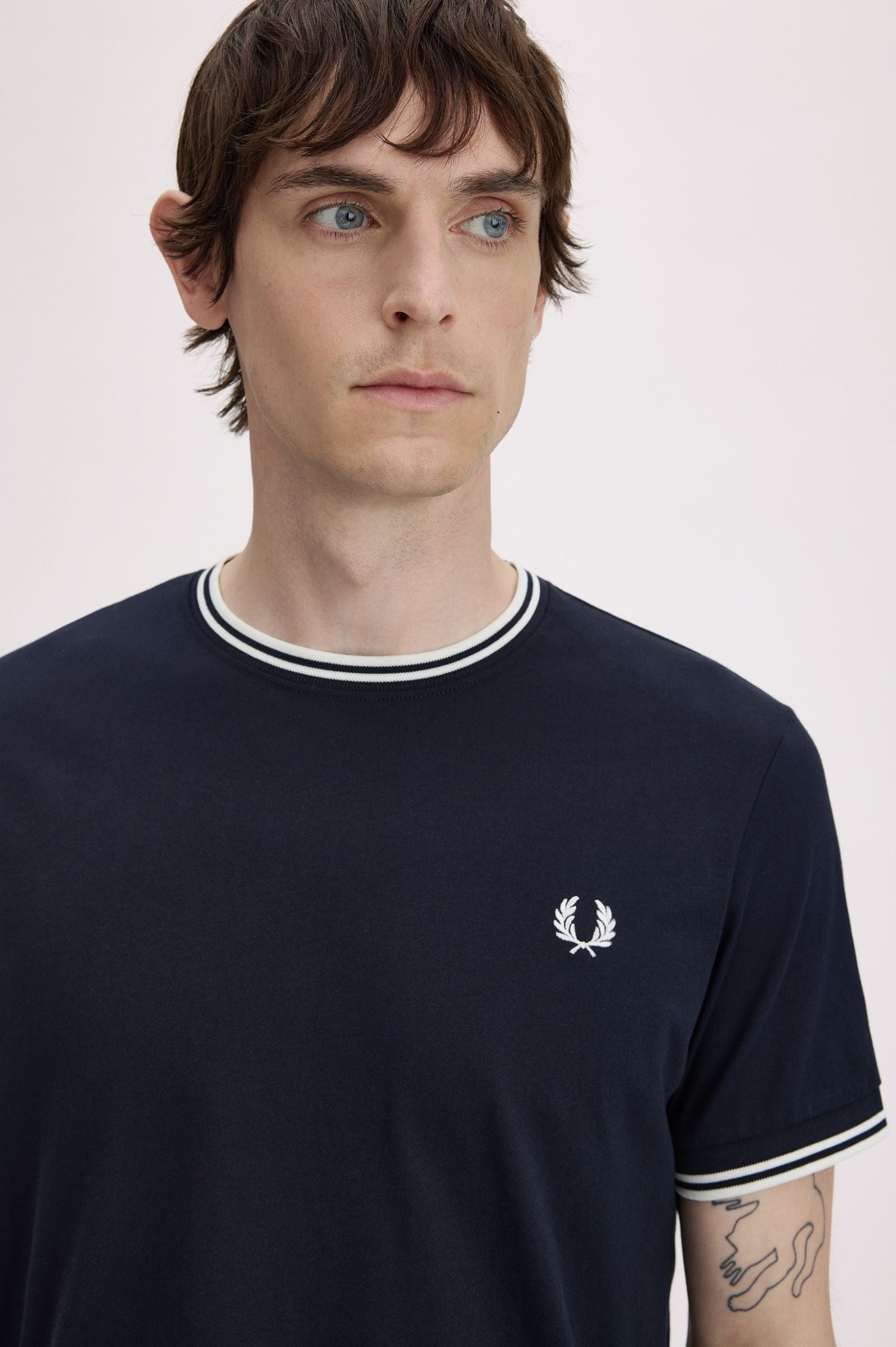 Fred Perry Twin Tipped T-shirt Navy