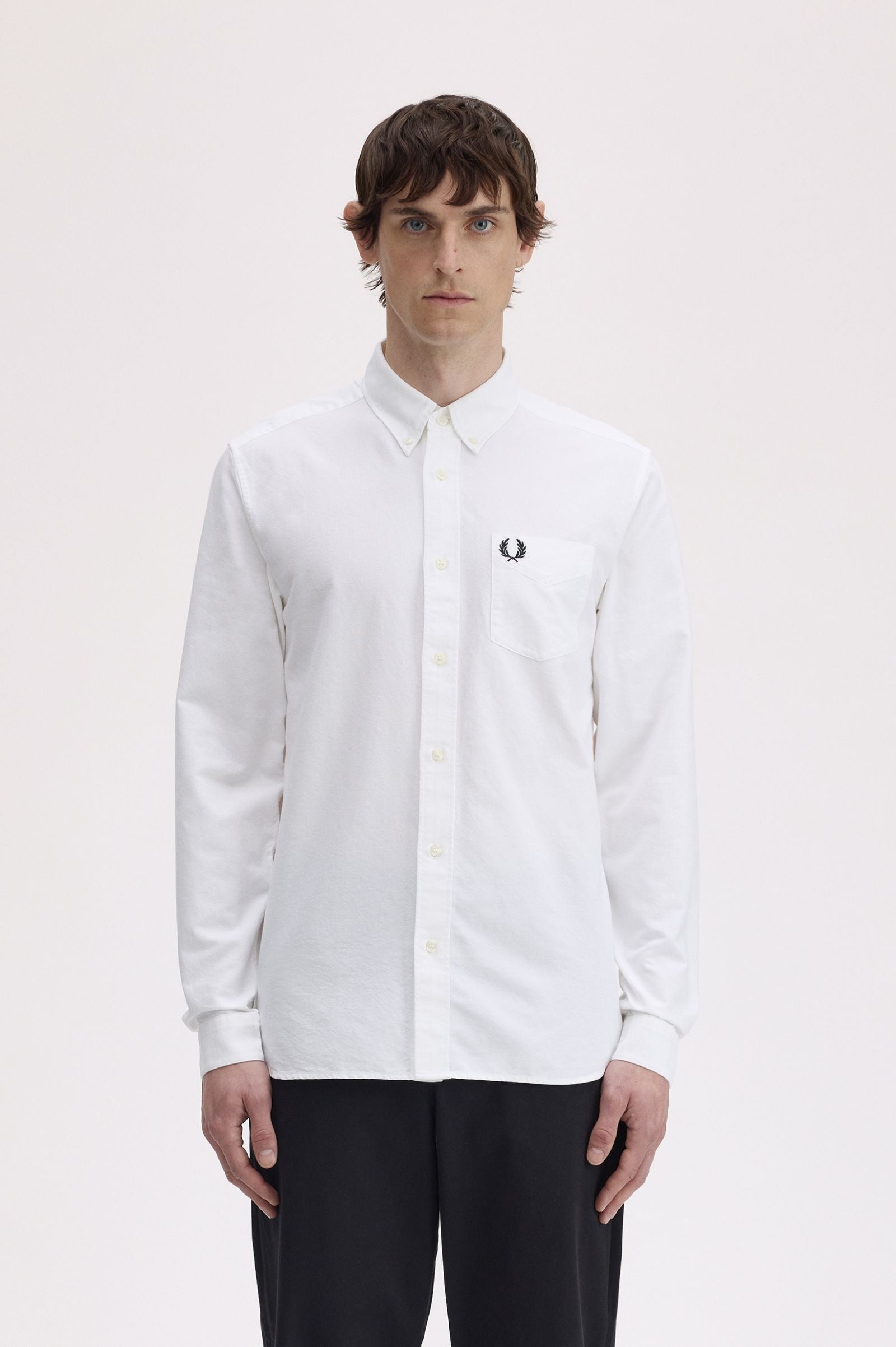 Fred Perry Oxford Shirt White