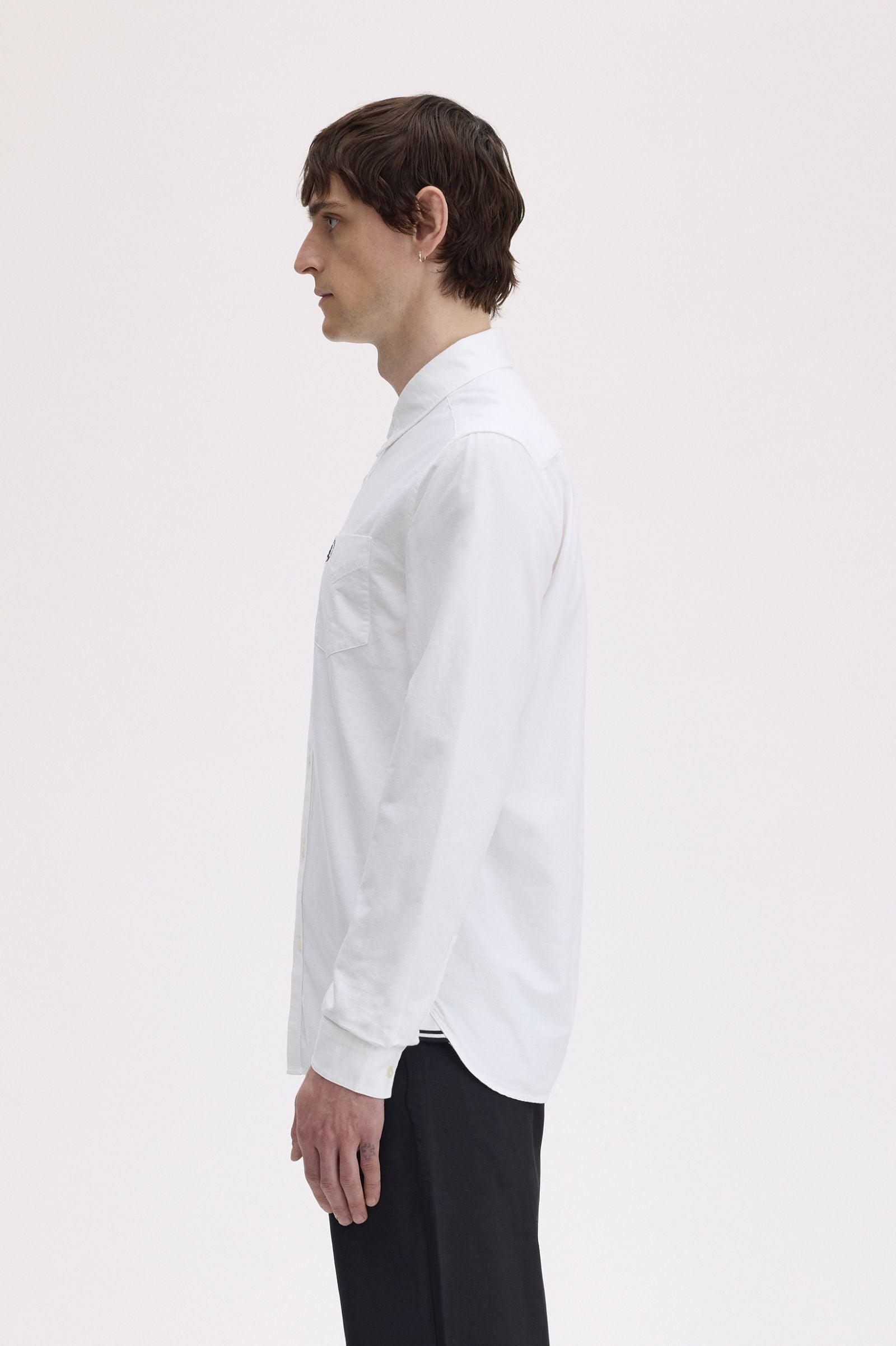 Fred Perry Oxford Shirt White