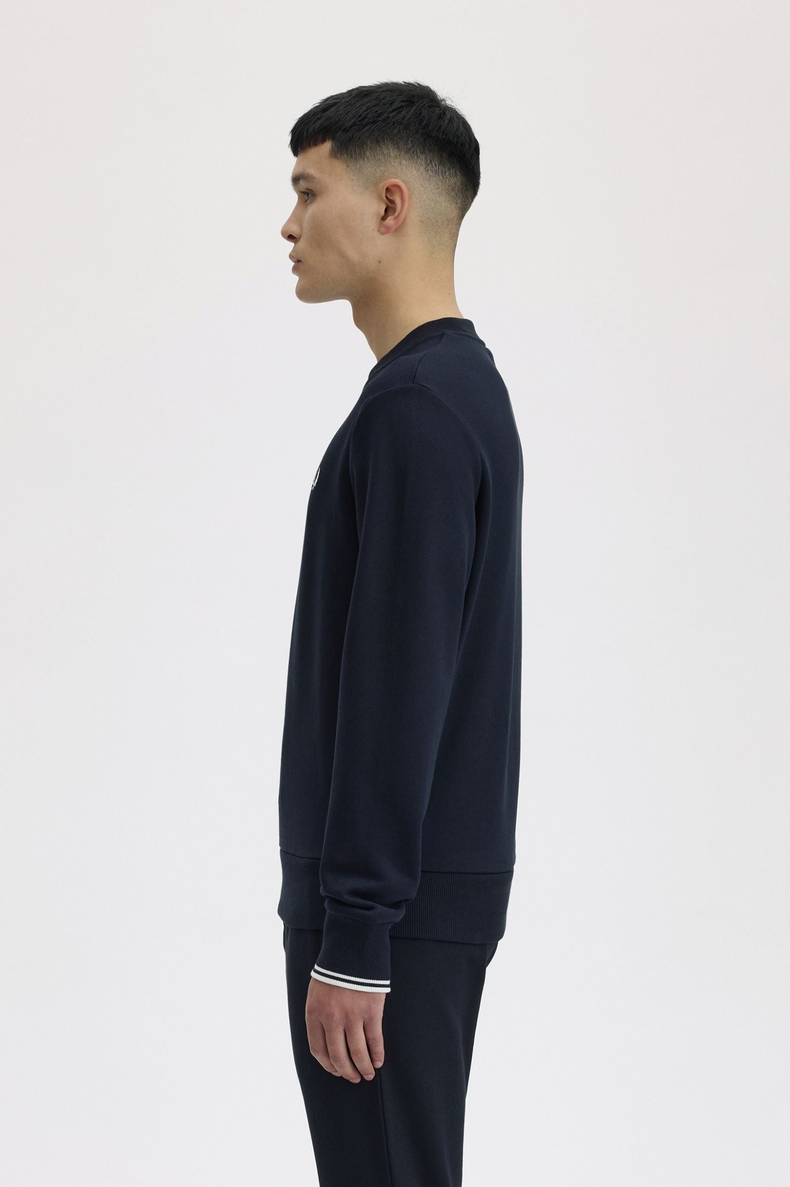 Fred Perry Crew Neck Sweatshirt Navy