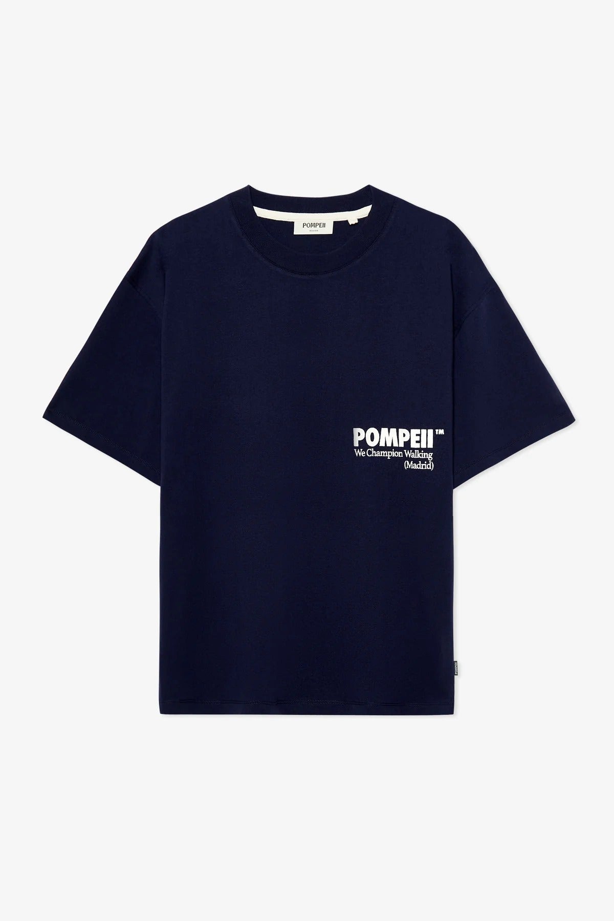 Boxy Tee Navy/White