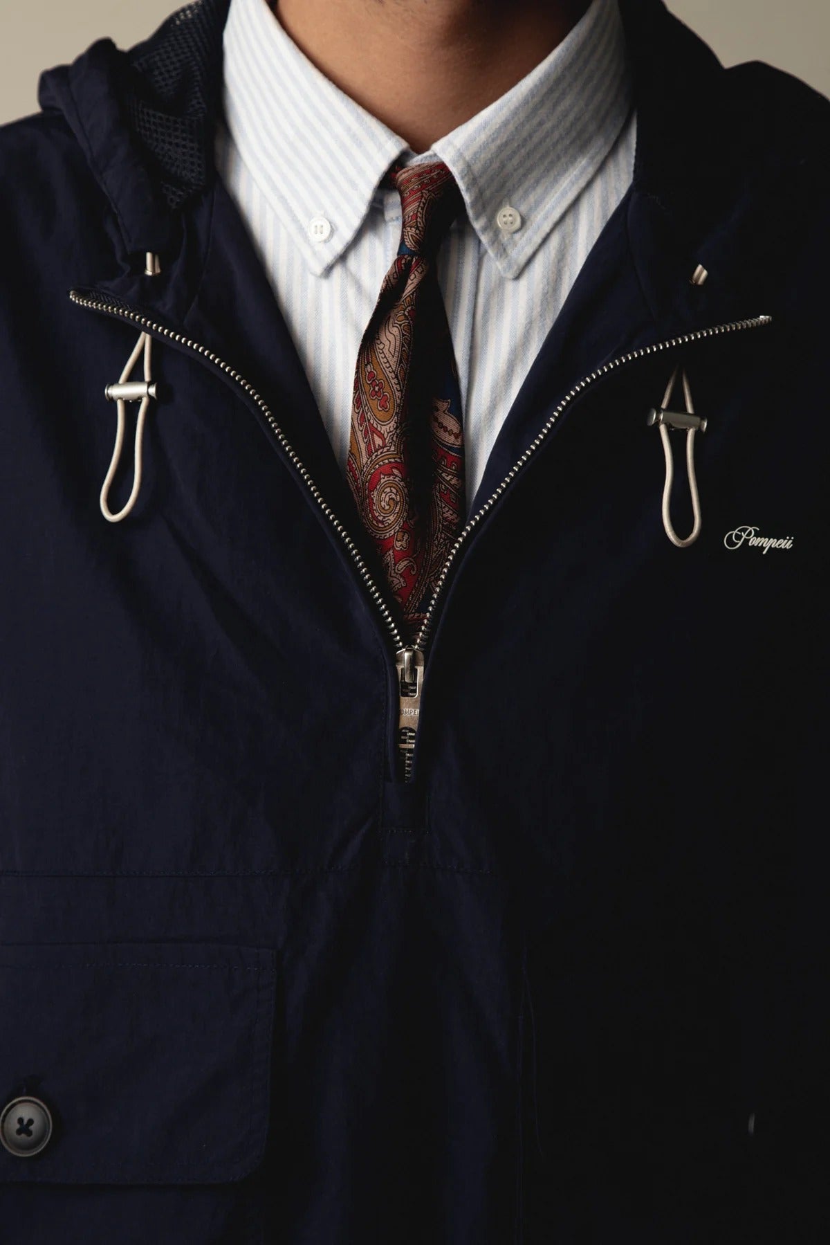 Navy Technical Windbreaker