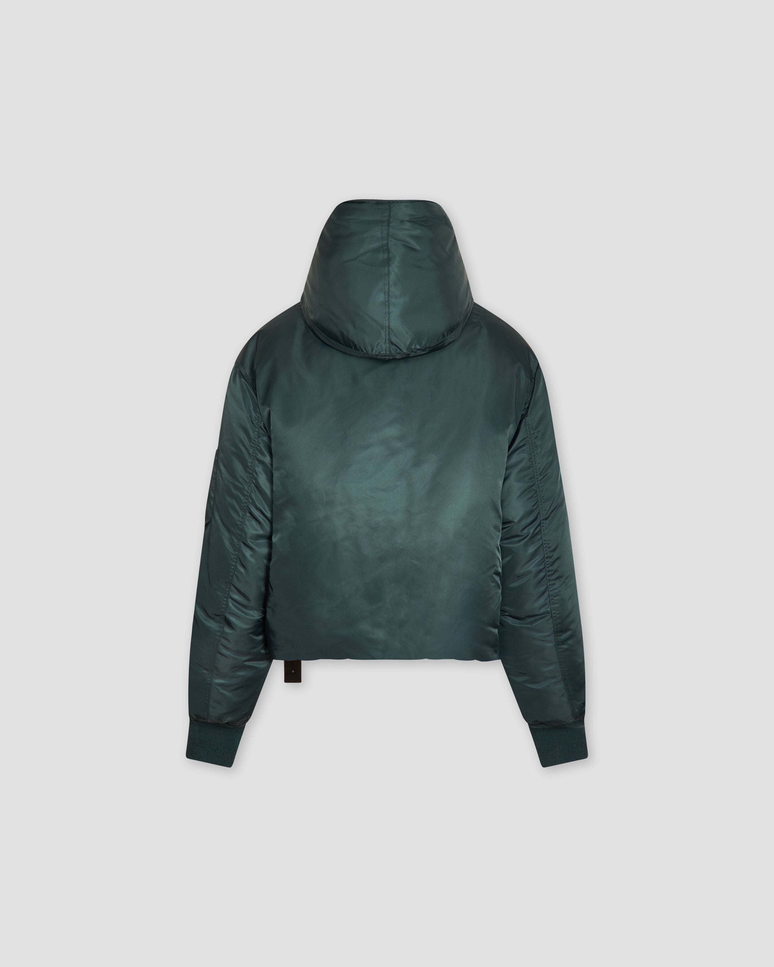 Cropped Hood Bomber