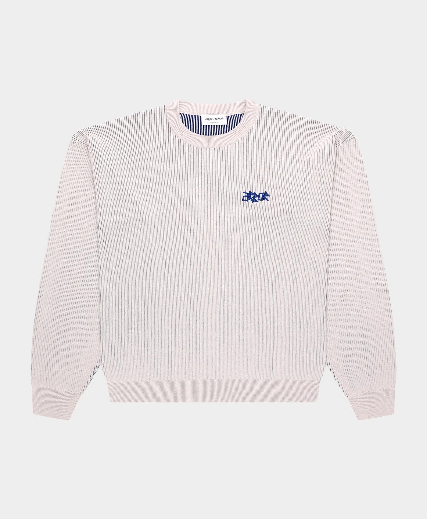 Ribbed Flower Knit Beige