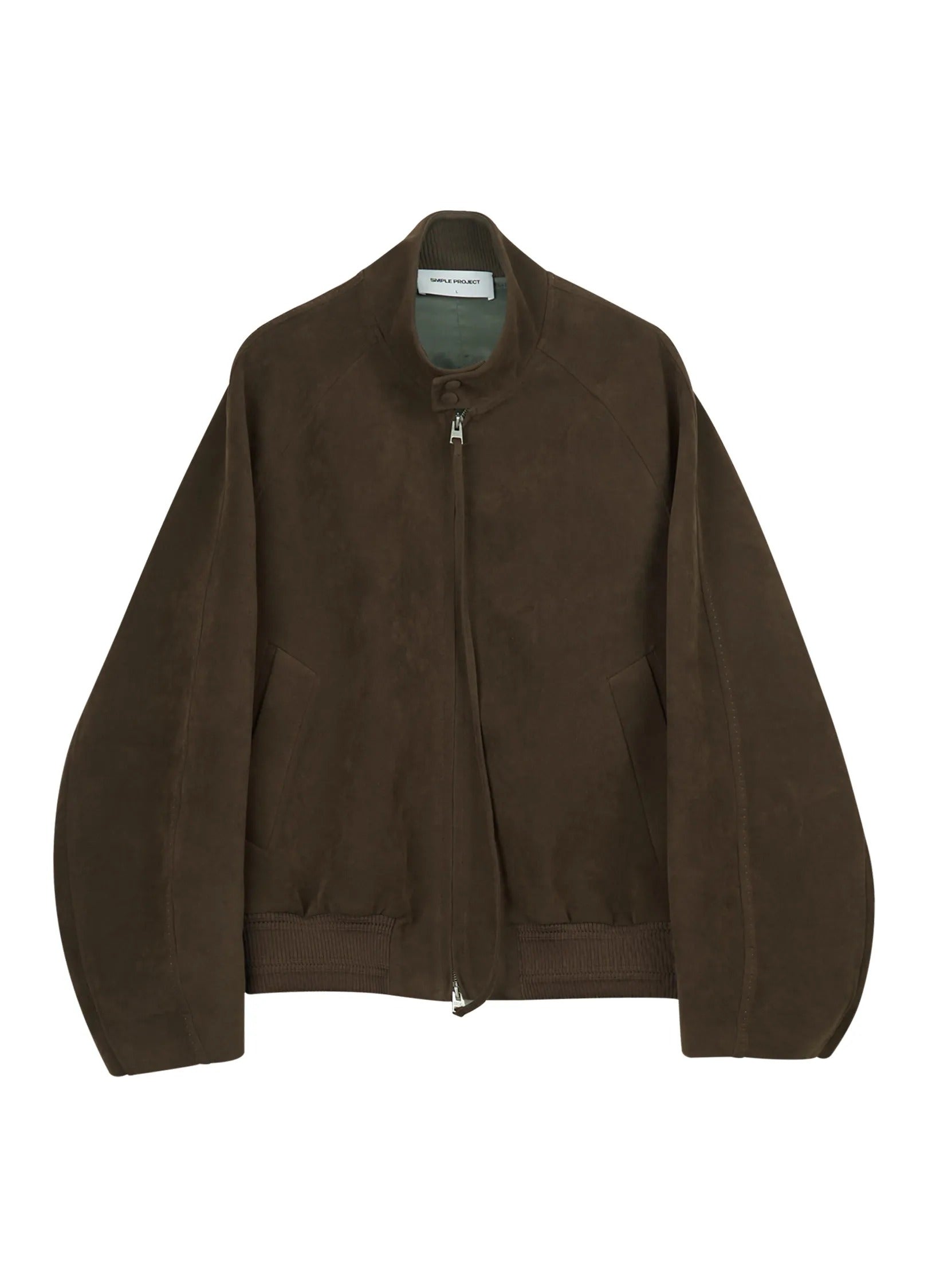 Suede Harrington Jacket Chocolate