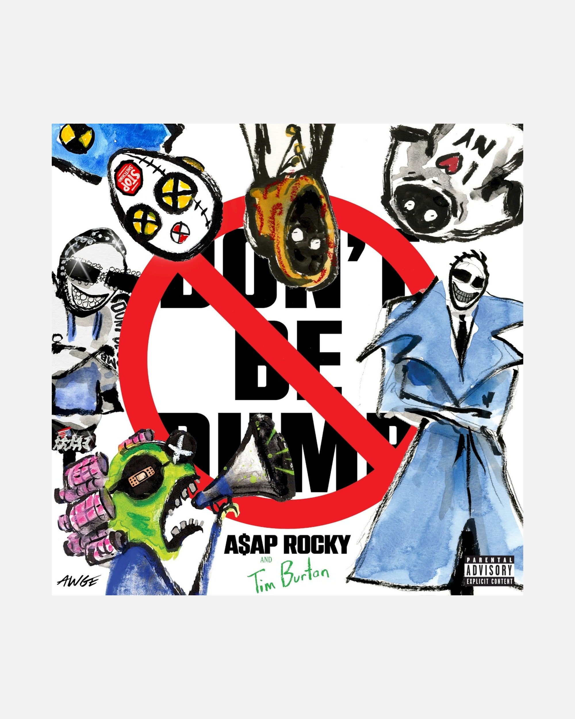 A$AP Rocky - Don't Be Dumb vinyl LP cover