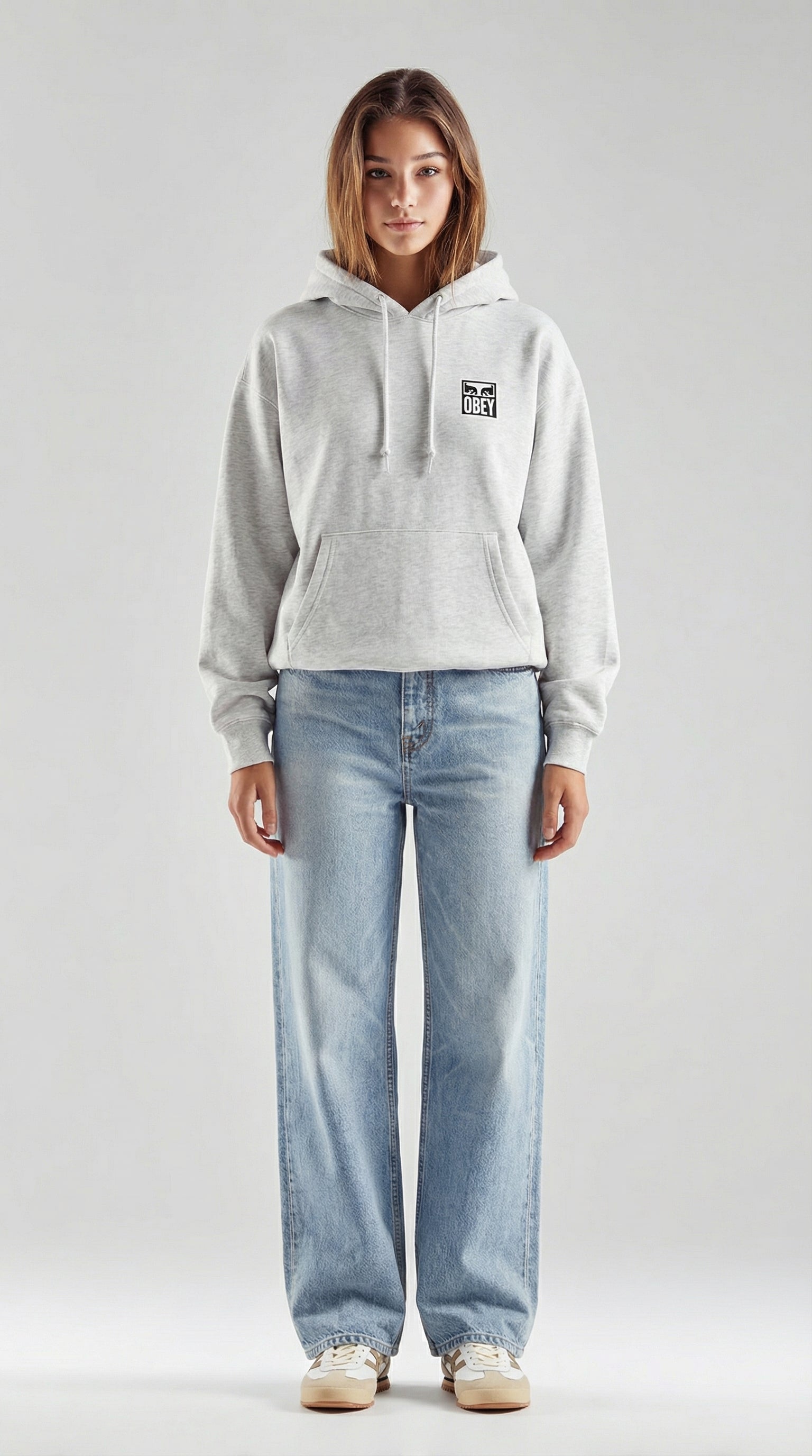 Eyes Icon Hoodie Grey